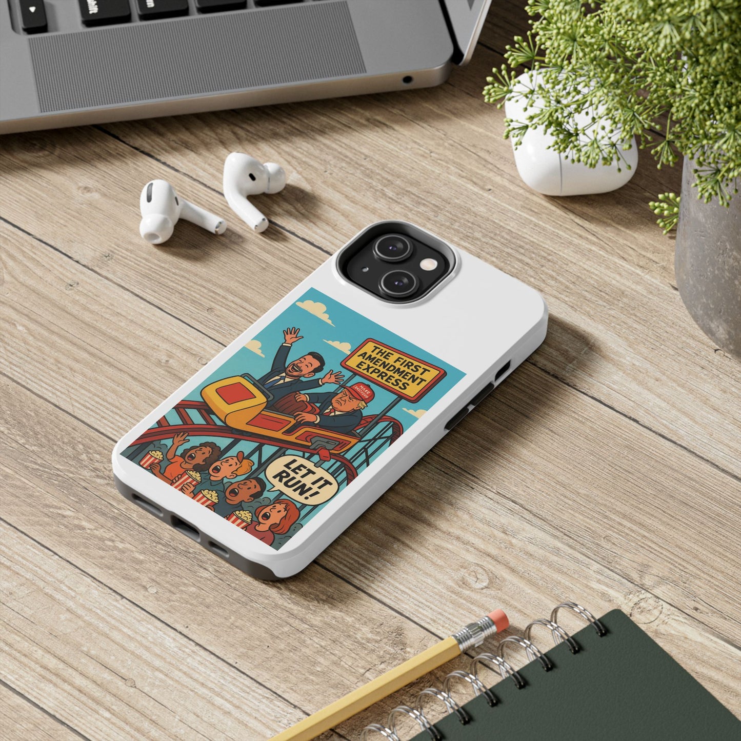 Humorous Roller Coaster Phone Case, Tough Phone Case for Fun-Loving Adults, Gifts for Theme Park Enthusiasts, Unique Tech Accessories, [...]