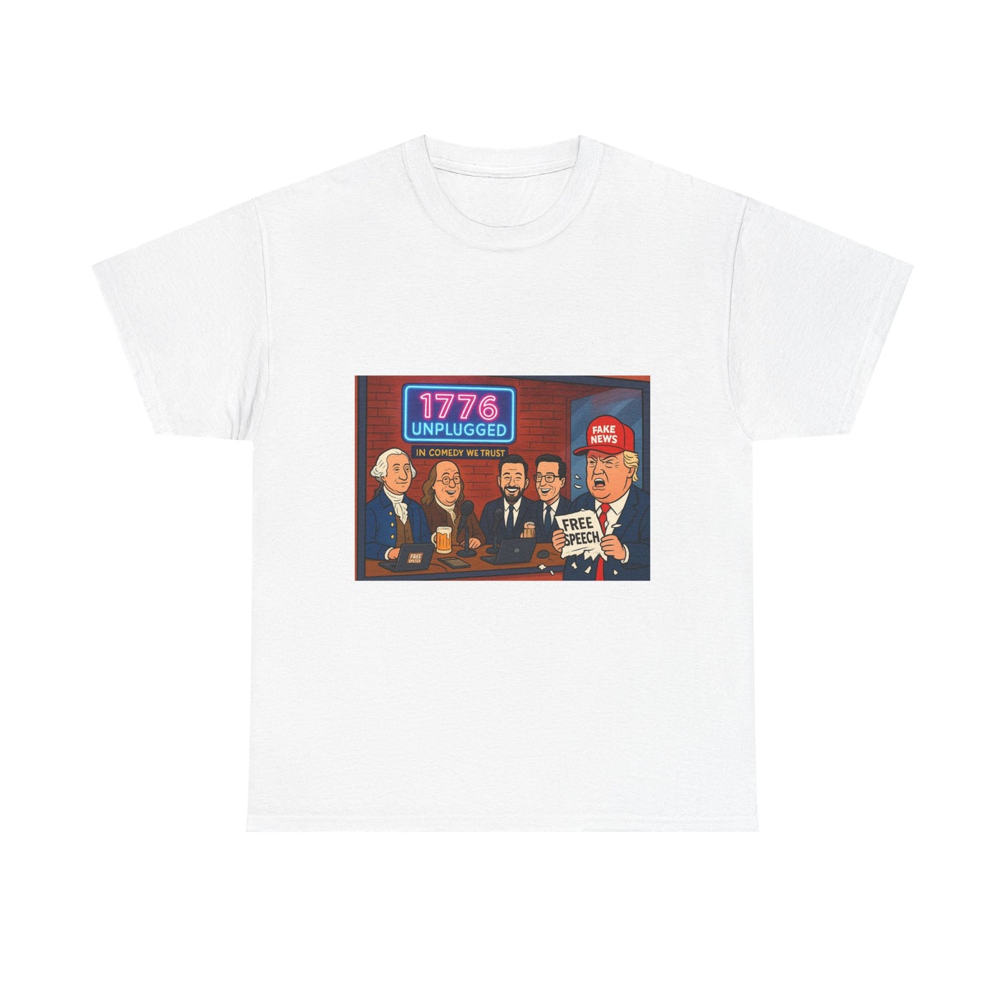 Unisex Political Humor Tee, 1776 Unplugged Graphic Shirt for Freedom Lovers, Fun Gift for Birthdays, Casual Wear, Election Season