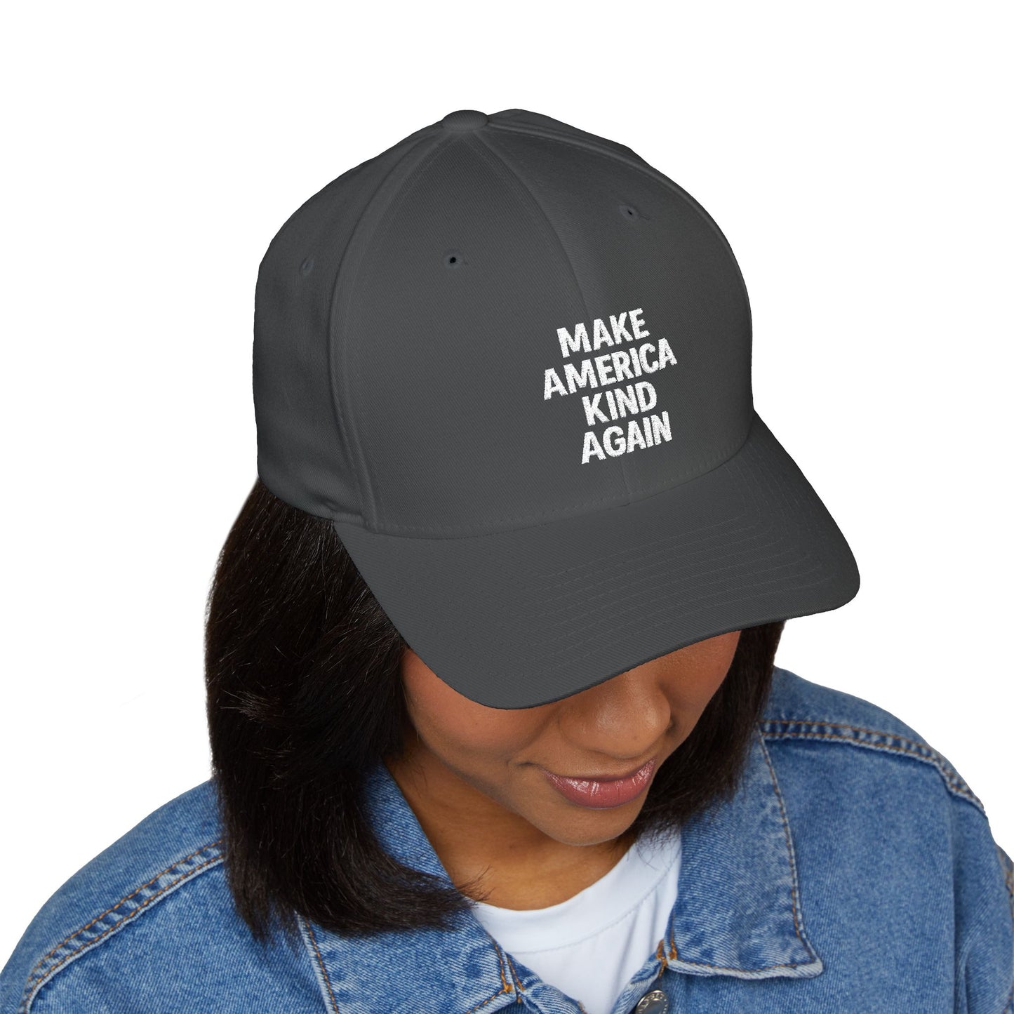 Embroidered Cap, Make America Kind Again Hat, Casual Summer Accessory, Gift for Friends, Adjustable Baseball Cap
