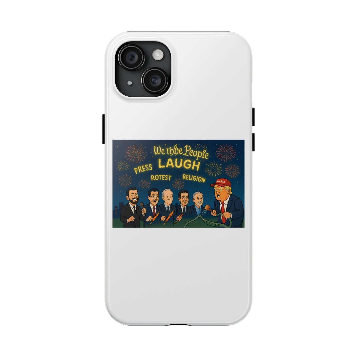 Bold Cancellation Tough Phone Cases, Political Statement Case, Funny Protest Case, Gift for Activists, Unique Phone Cover