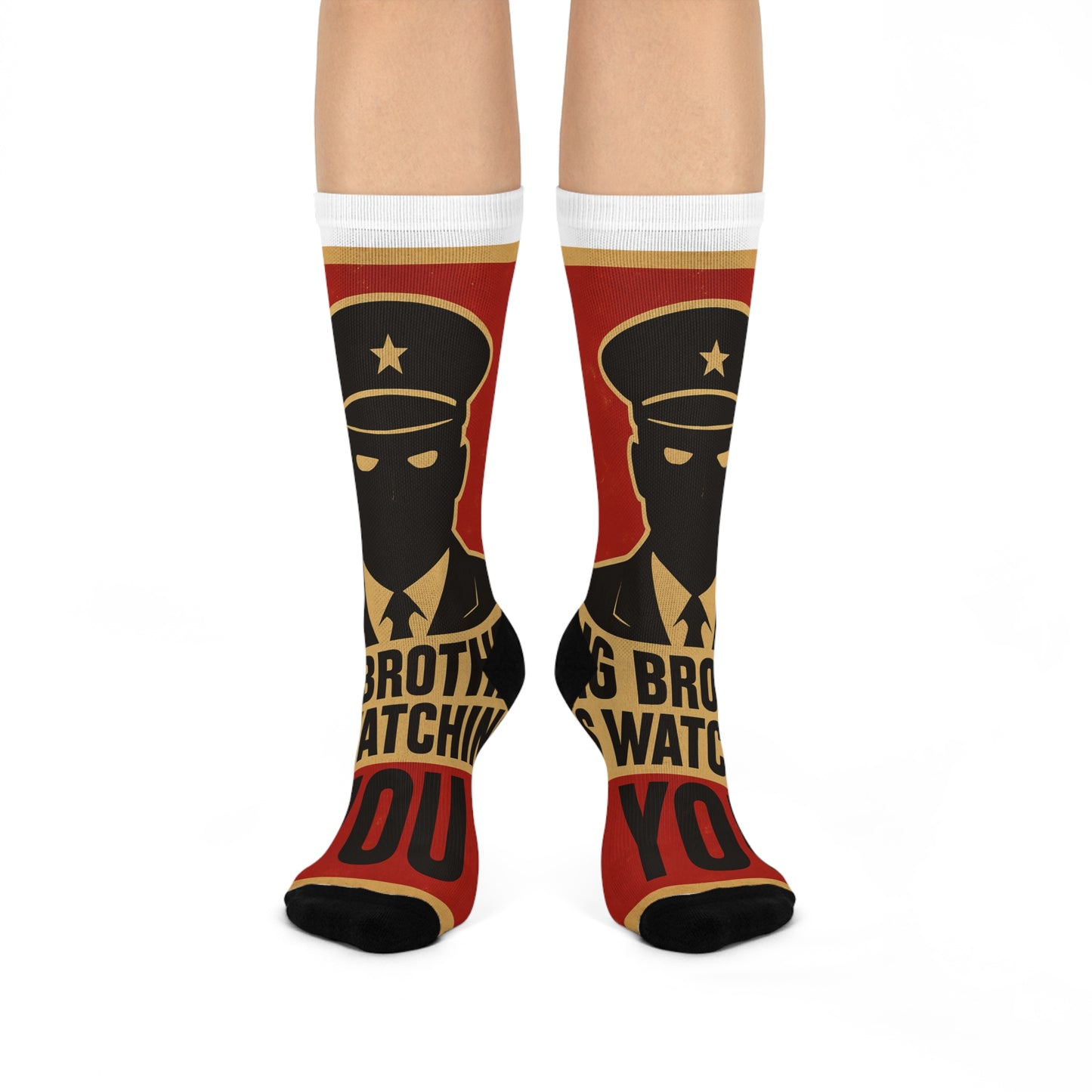 Big Brother is Watching You Cushioned Crew Socks, Unique Gift for Fans, Trendy Statement Socks for Cozy Wear, Fun Party Accessory, [...]