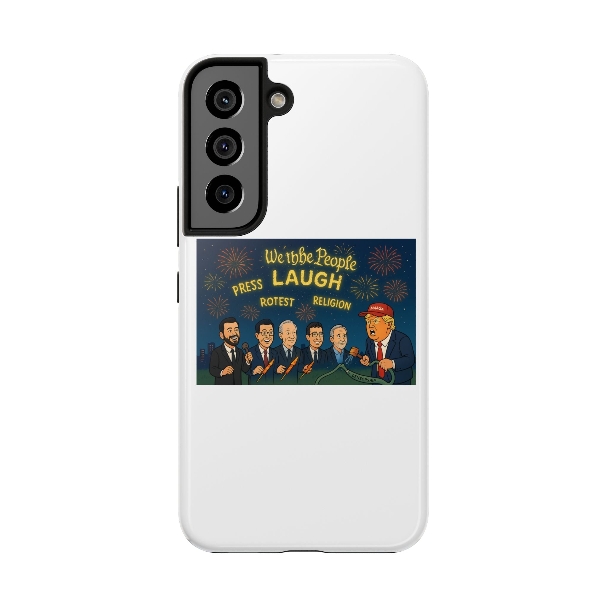 Bold Cancellation Tough Phone Cases, Political Statement Case, Funny Protest Case, Gift for Activists, Unique Phone Cover