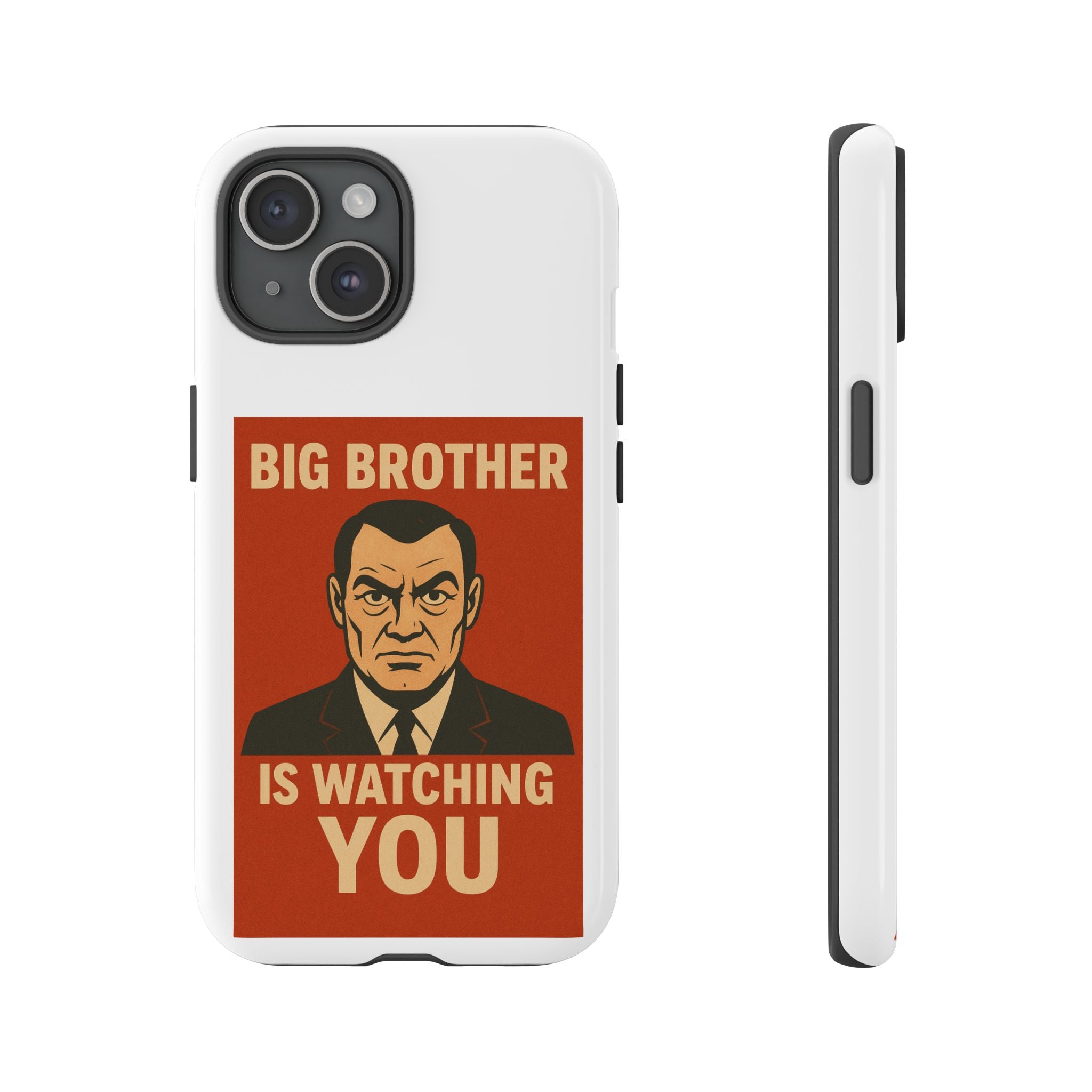 Phone Case - Big Brother Is Watching You, Vintage Style Case, Pop Culture Accessory, Unique Gift for Him or Her, Halloween Decor