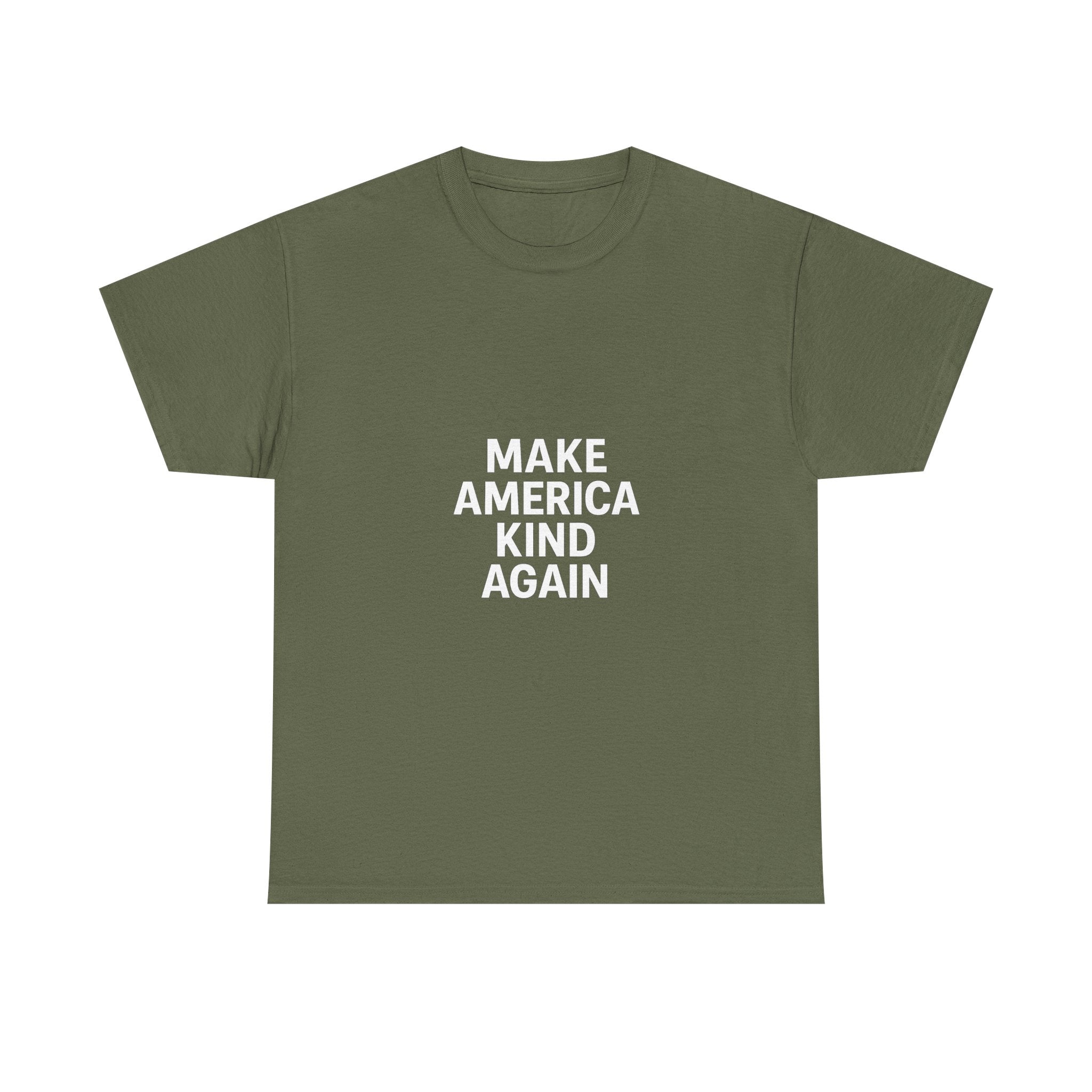 Make America Kind Again Unisex Heavy Cotton Tee, Funny Quote T-Shirt, Political Statement Shirt, Gift for Activists, Casual Wear