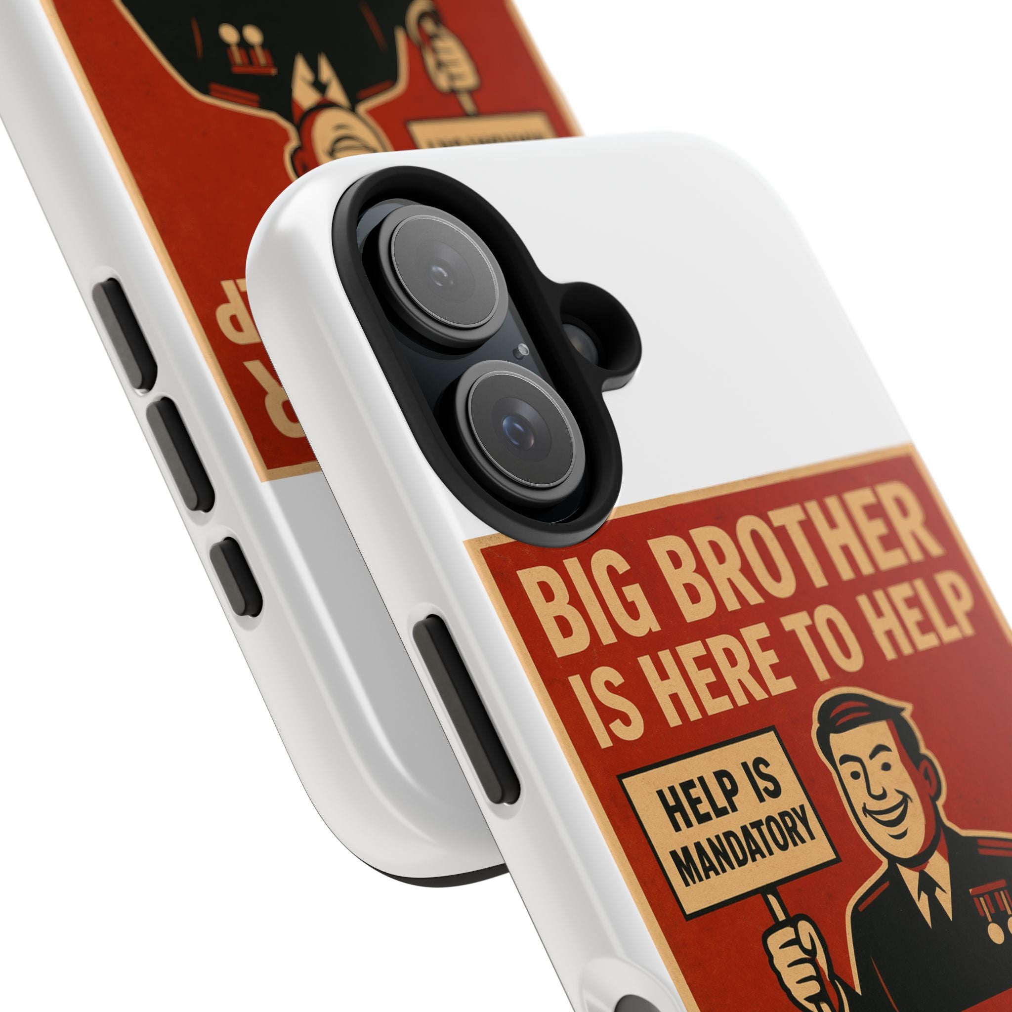 Vintage Big Brother Phone Case, Tough Phone Cases, Retro Tech Accessories, Gift for Sibling, Geeky Gifts, Quirky Phone Cover