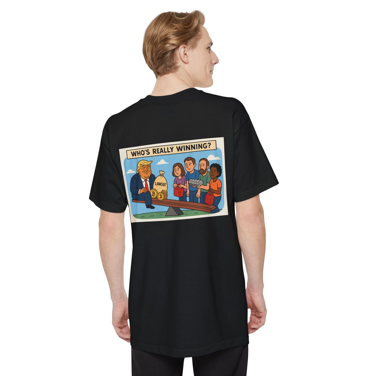 Funny Political T-Shirt, Who's Really Winning Graphic Tee, Unisex Humor Apparel, Gift for Politics Lovers, Casual Weekend Wear