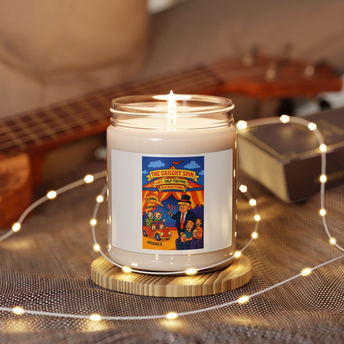 Fun Carnival-Themed Scented Soy Candle, Aromatherapy Gift, Cozy Home Decor, Party Favor, Relaxation Candle