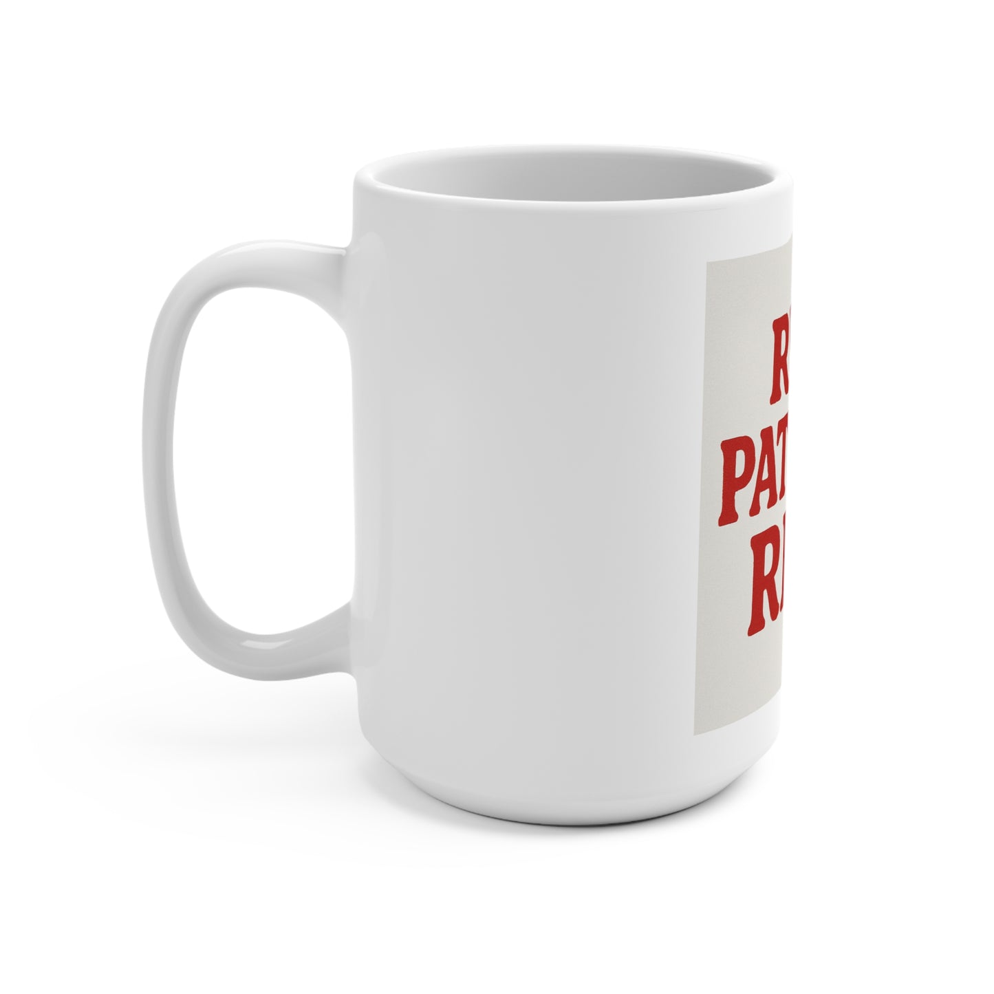 Patriotic Reader Mug 15oz, Coffee Lover Gift, Book Lovers Mug, Independence Day, Educational Gift, Tea Cup, Funny Mug