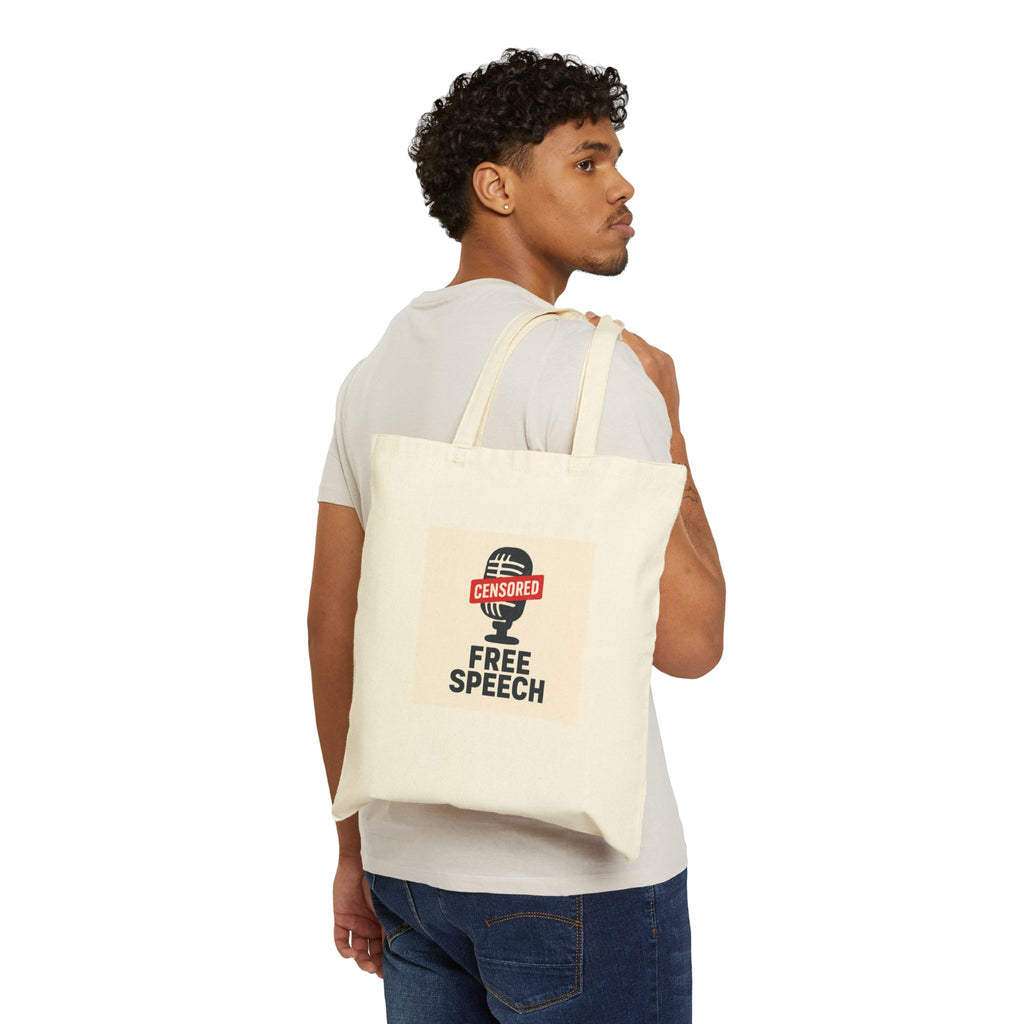 Bold Statement Cotton Tote Bag, Eco-Friendly Shopper, Reusable Grocery Bag, Protest Tote, Gift for Activists