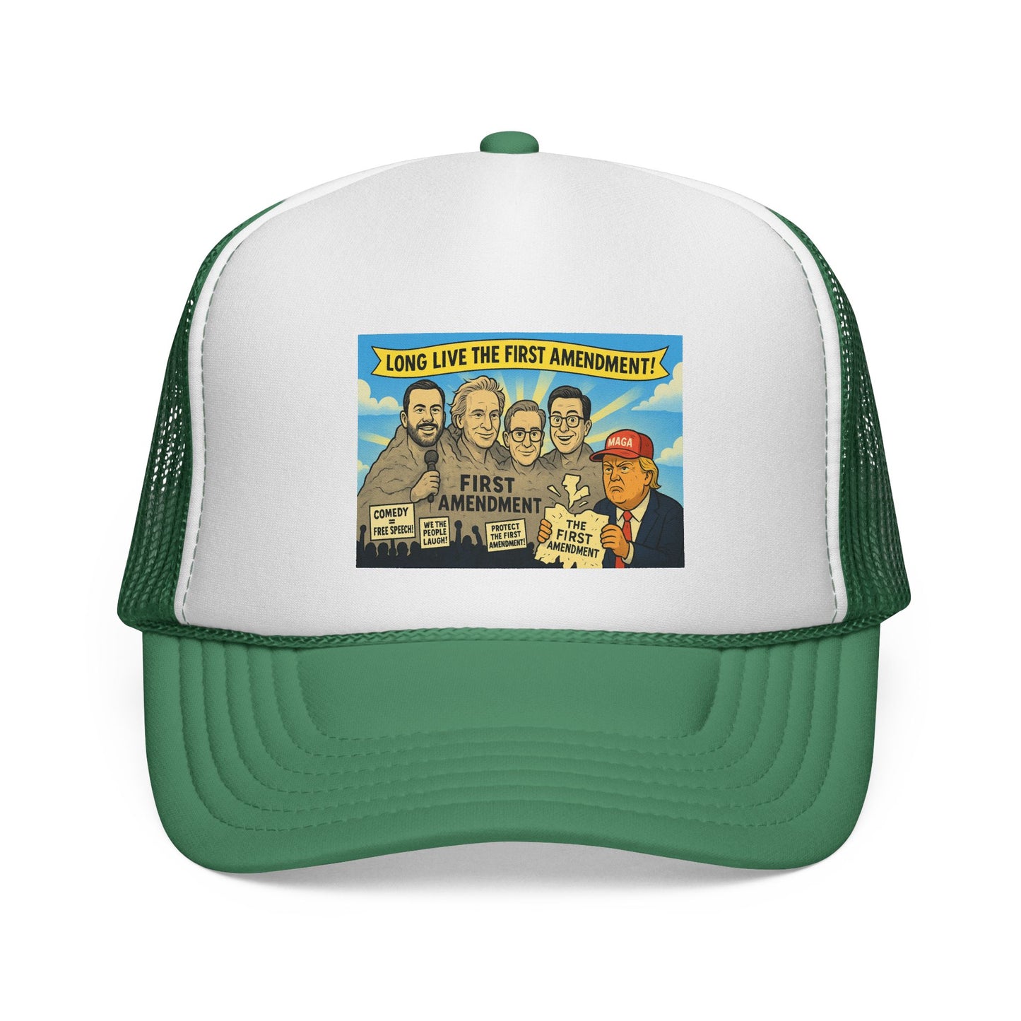 First Amendment Trucker Cap – Fun, Vintage Style Hat for Freedom Lovers, Patriotic Gift, Outdoor Adventures, Unique Conversation Starter