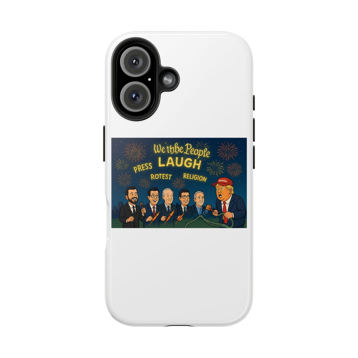 Bold Cancellation Tough Phone Cases, Political Statement Case, Funny Protest Case, Gift for Activists, Unique Phone Cover