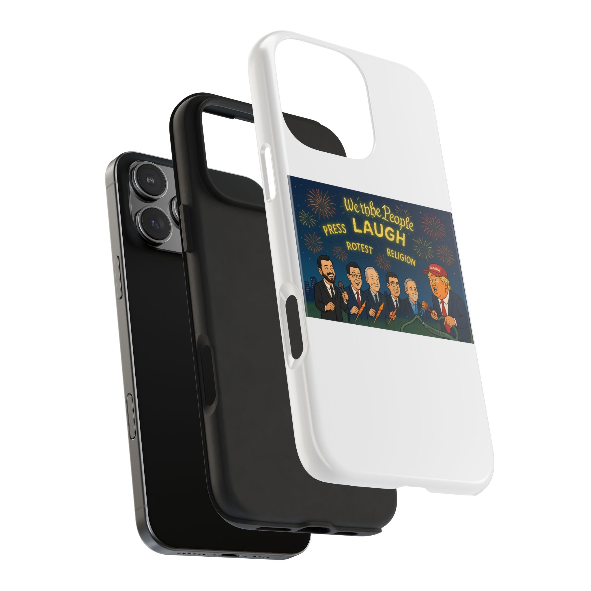 Bold Cancellation Tough Phone Cases, Political Statement Case, Funny Protest Case, Gift for Activists, Unique Phone Cover