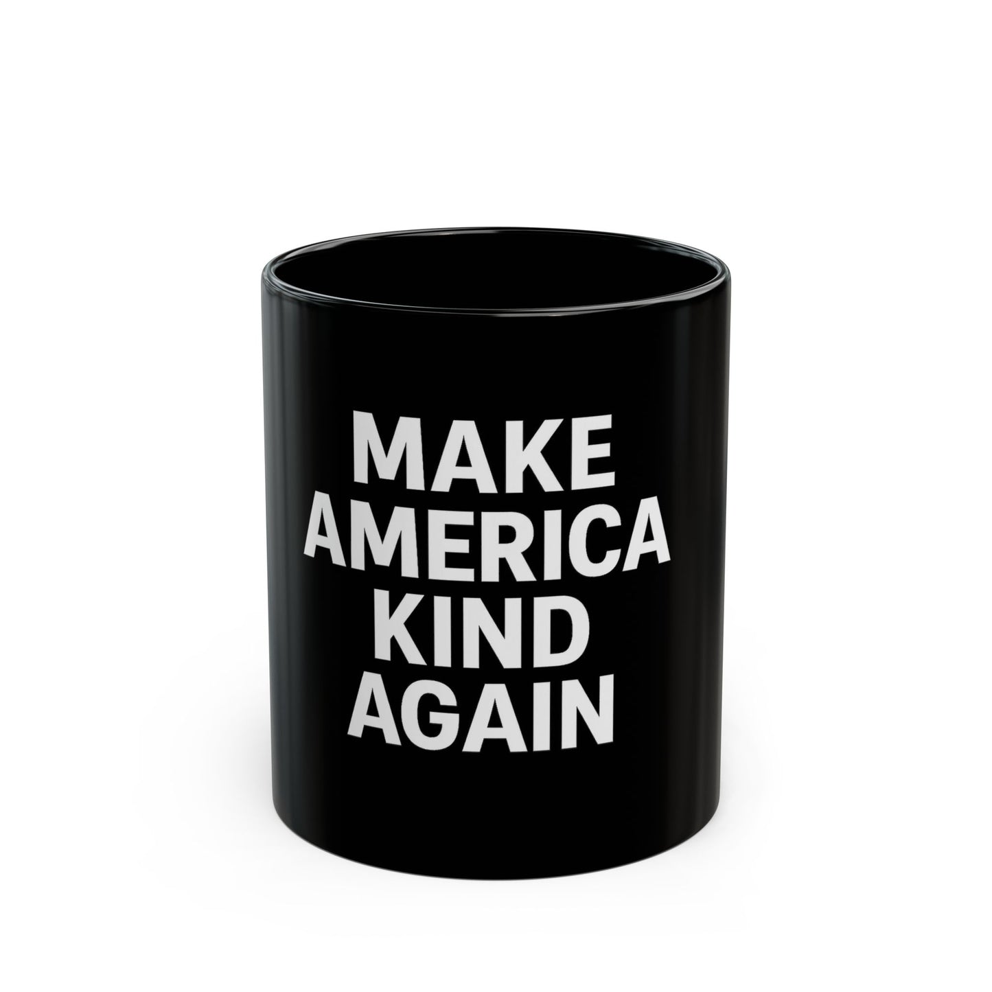 Inspirational Black Mug, Motivational Coffee Cup, Kindness Gift, Office Mug, Holiday Present, Home Decor