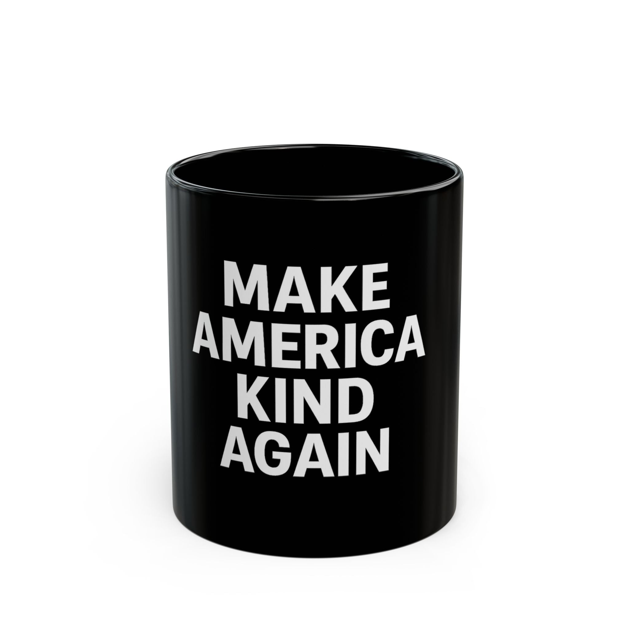 Inspirational Black Mug, Motivational Coffee Cup, Kindness Gift, Office Mug, Holiday Present, Home Decor