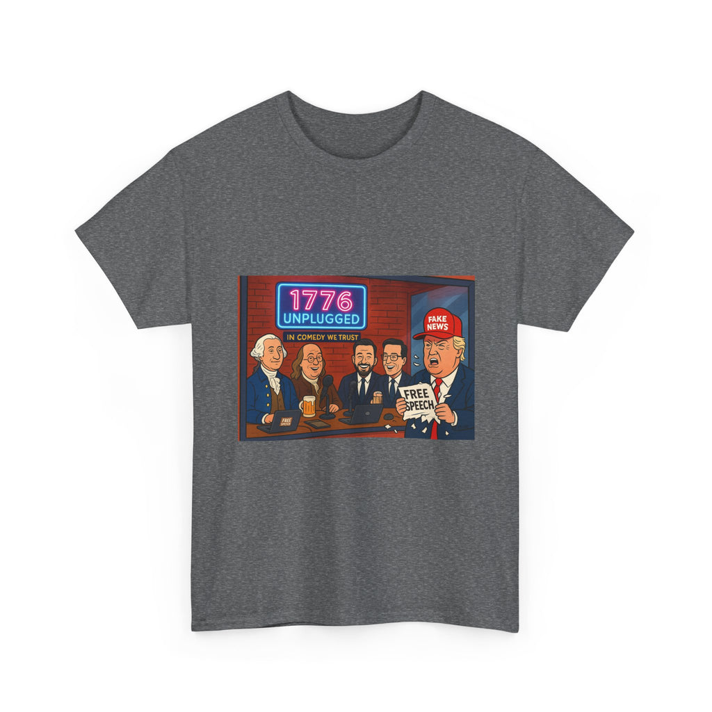 Unisex Political Humor Tee, 1776 Unplugged Graphic Shirt for Freedom Lovers, Fun Gift for Birthdays, Casual Wear, Election Season