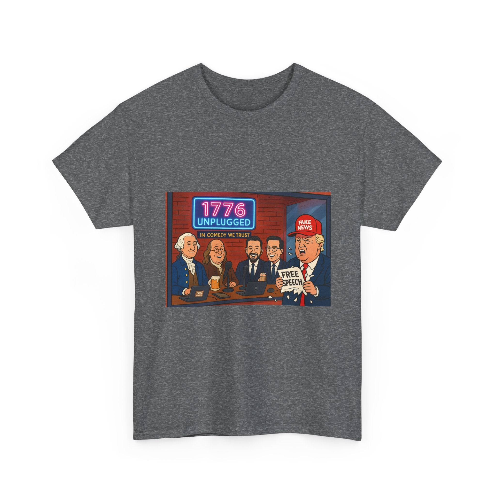 Unisex Political Humor Tee, 1776 Unplugged Graphic Shirt for Freedom Lovers, Fun Gift for Birthdays, Casual Wear, Election Season