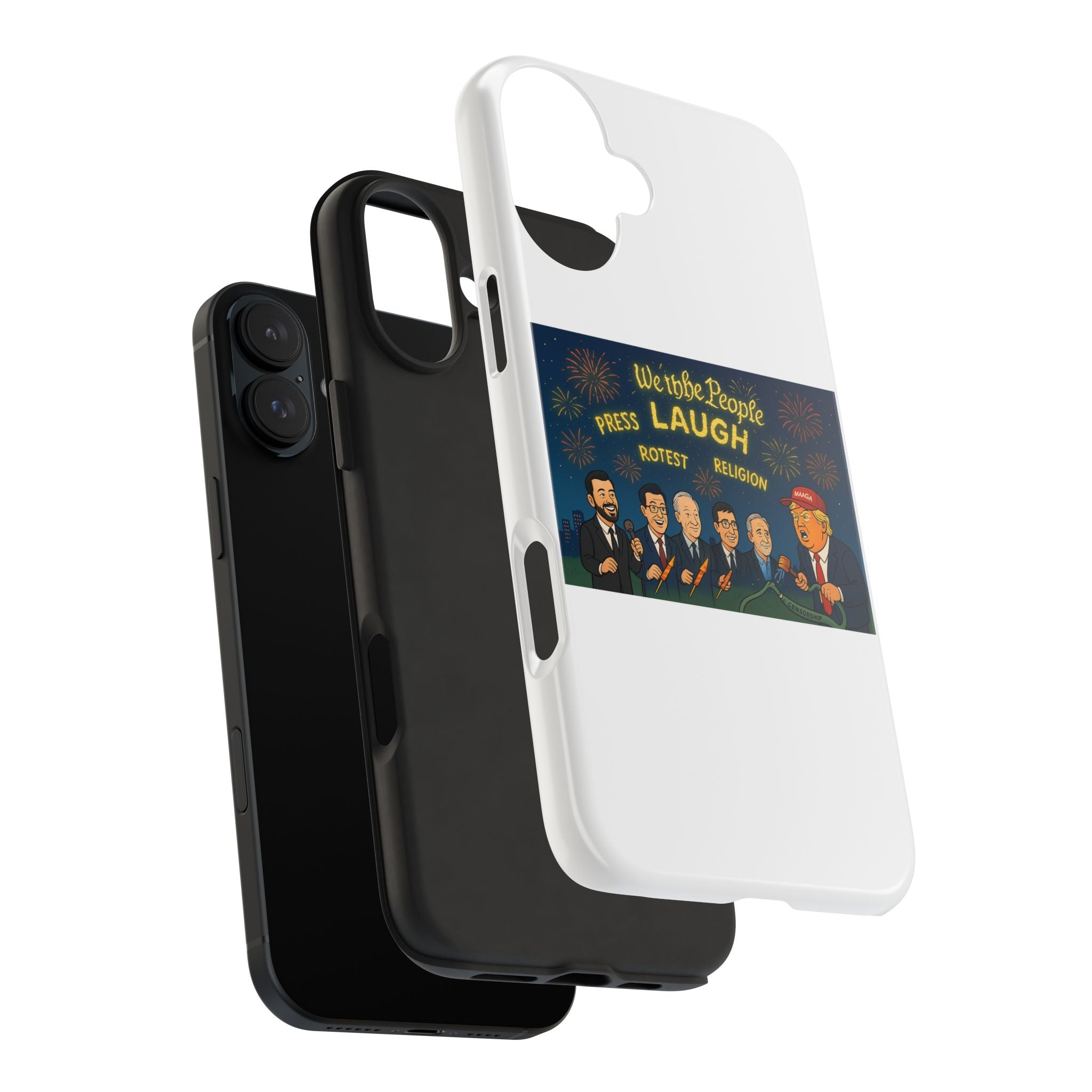 Bold Cancellation Tough Phone Cases, Political Statement Case, Funny Protest Case, Gift for Activists, Unique Phone Cover