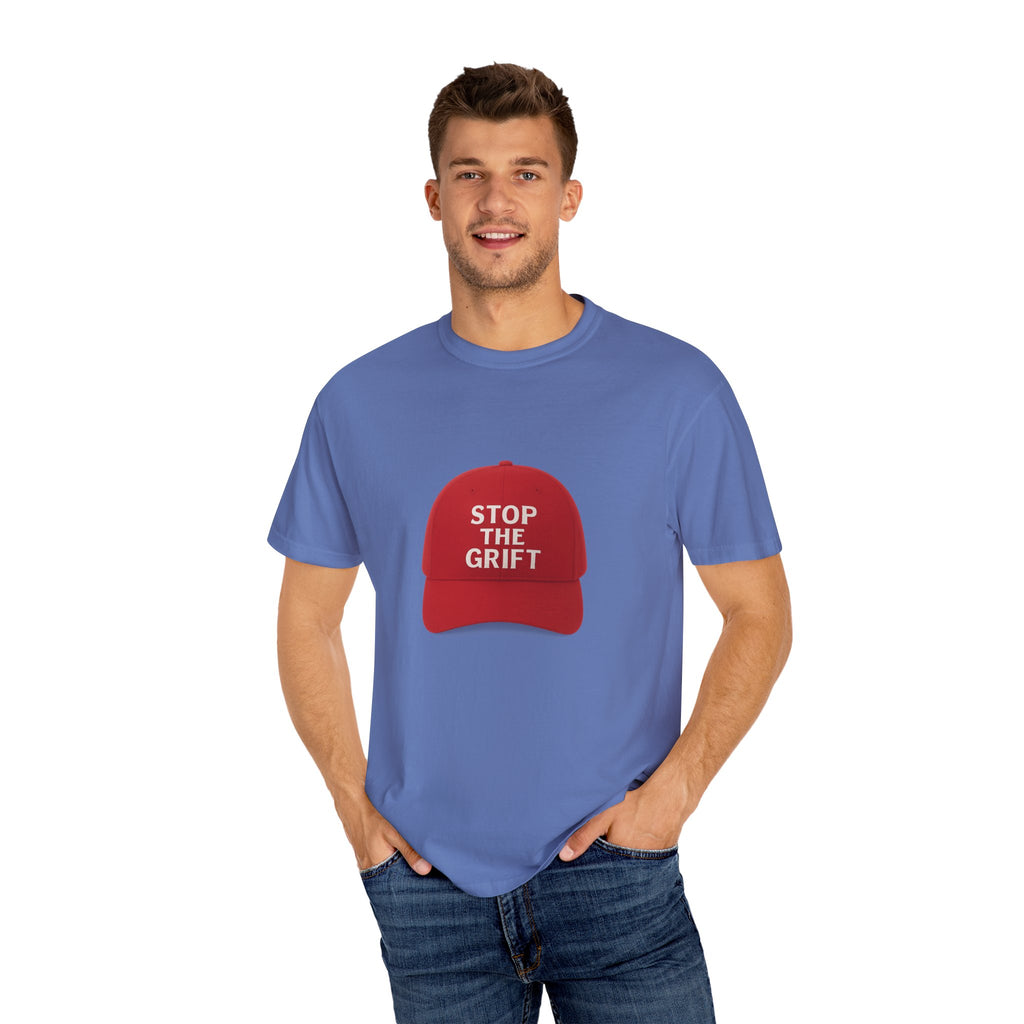 Unisex Garment-Dyed T-shirt with 'STOP THE GRIFT' Design, Casual Tee, Thought-Provoking Shirt, Gift for Activists, Statement Apparel, [...]