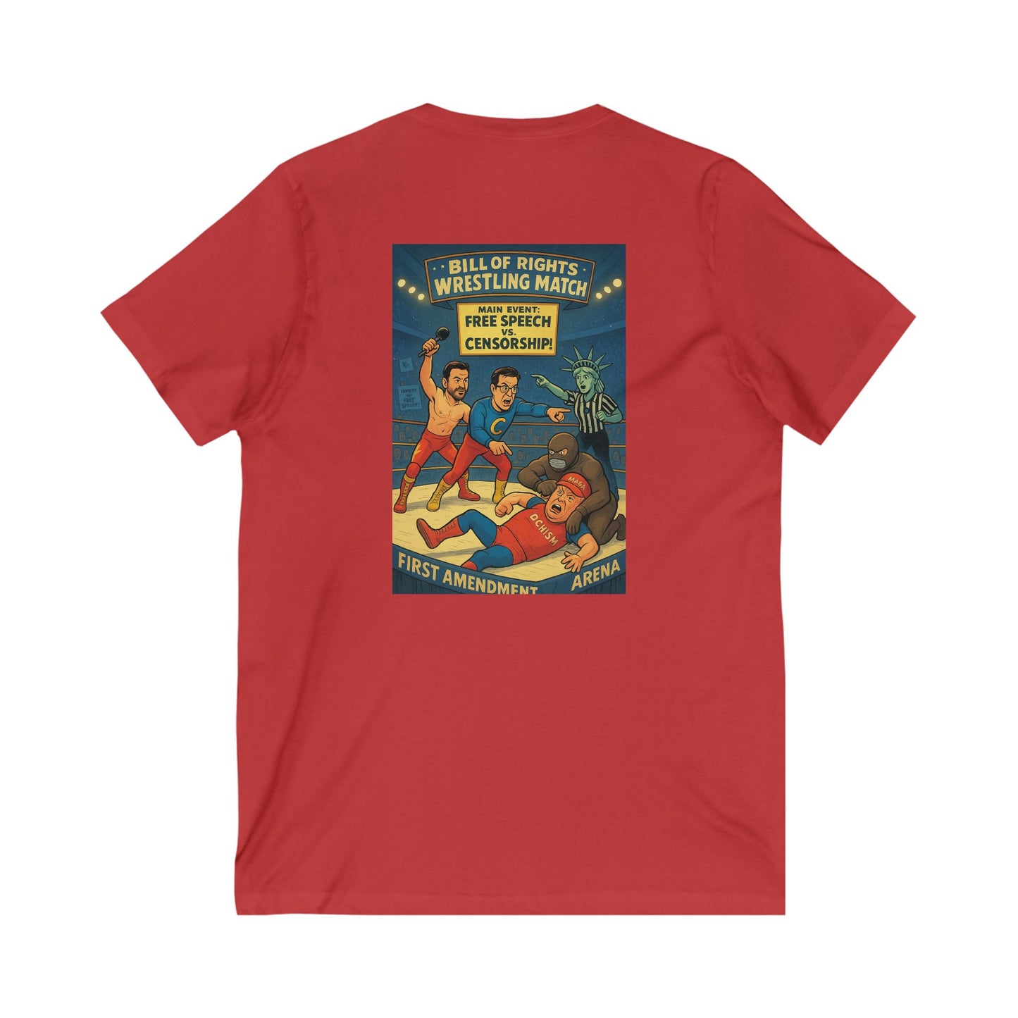 Unisex Jersey Short Sleeve V-Neck Tee