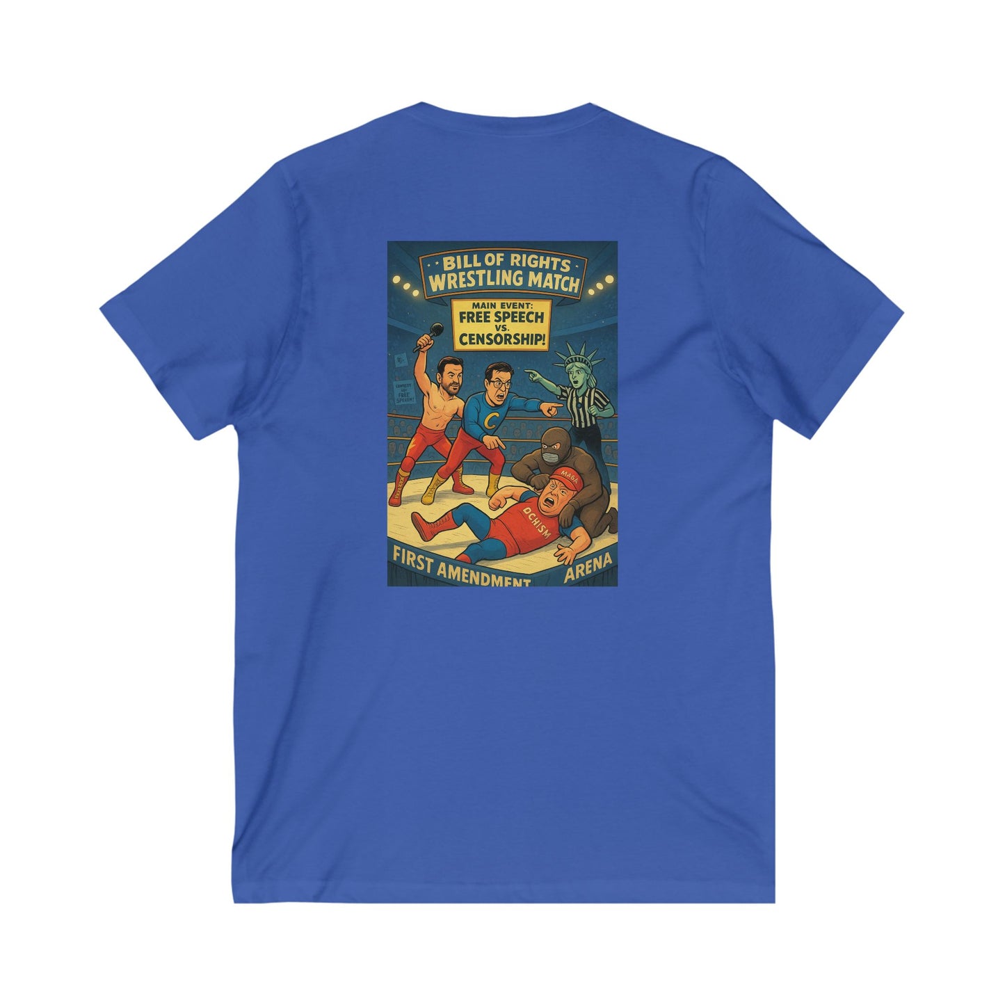 Unisex Jersey Short Sleeve V-Neck Tee