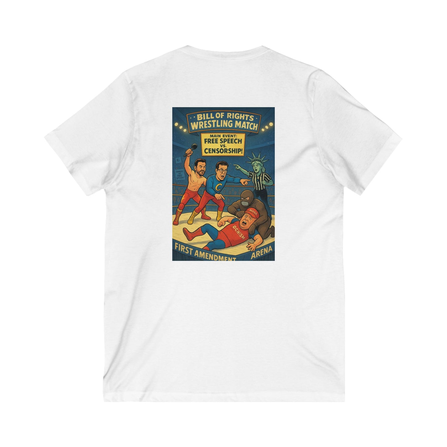 Unisex Jersey Short Sleeve V-Neck Tee