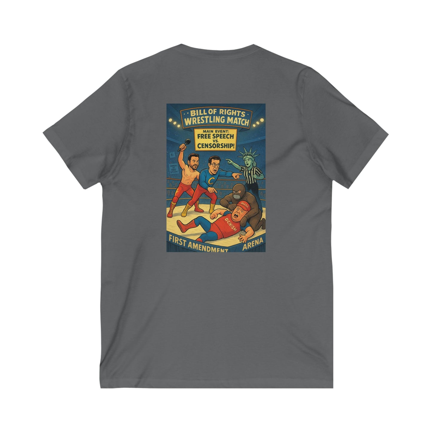 Unisex Jersey Short Sleeve V-Neck Tee