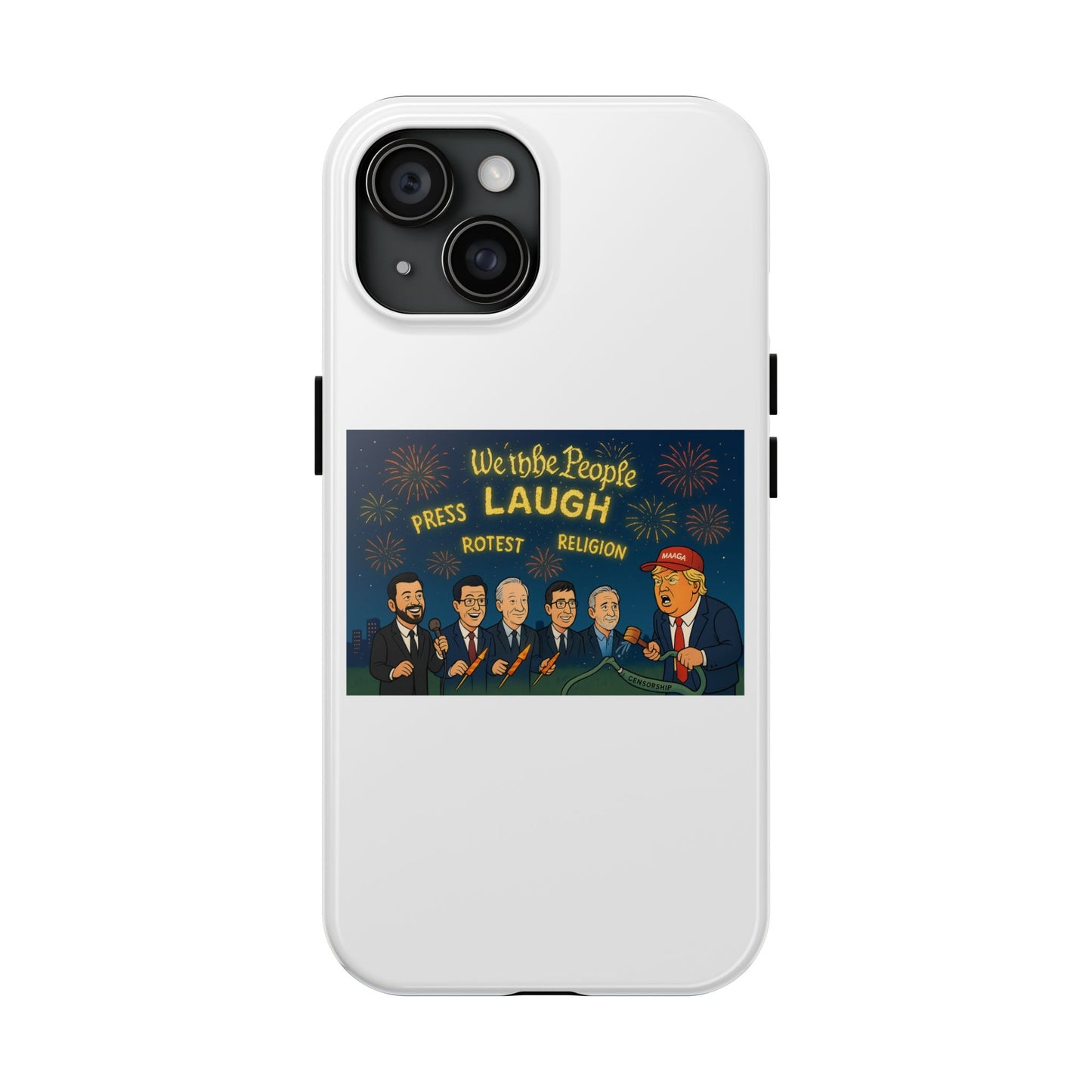 Bold Cancellation Tough Phone Cases, Political Statement Case, Funny Protest Case, Gift for Activists, Unique Phone Cover