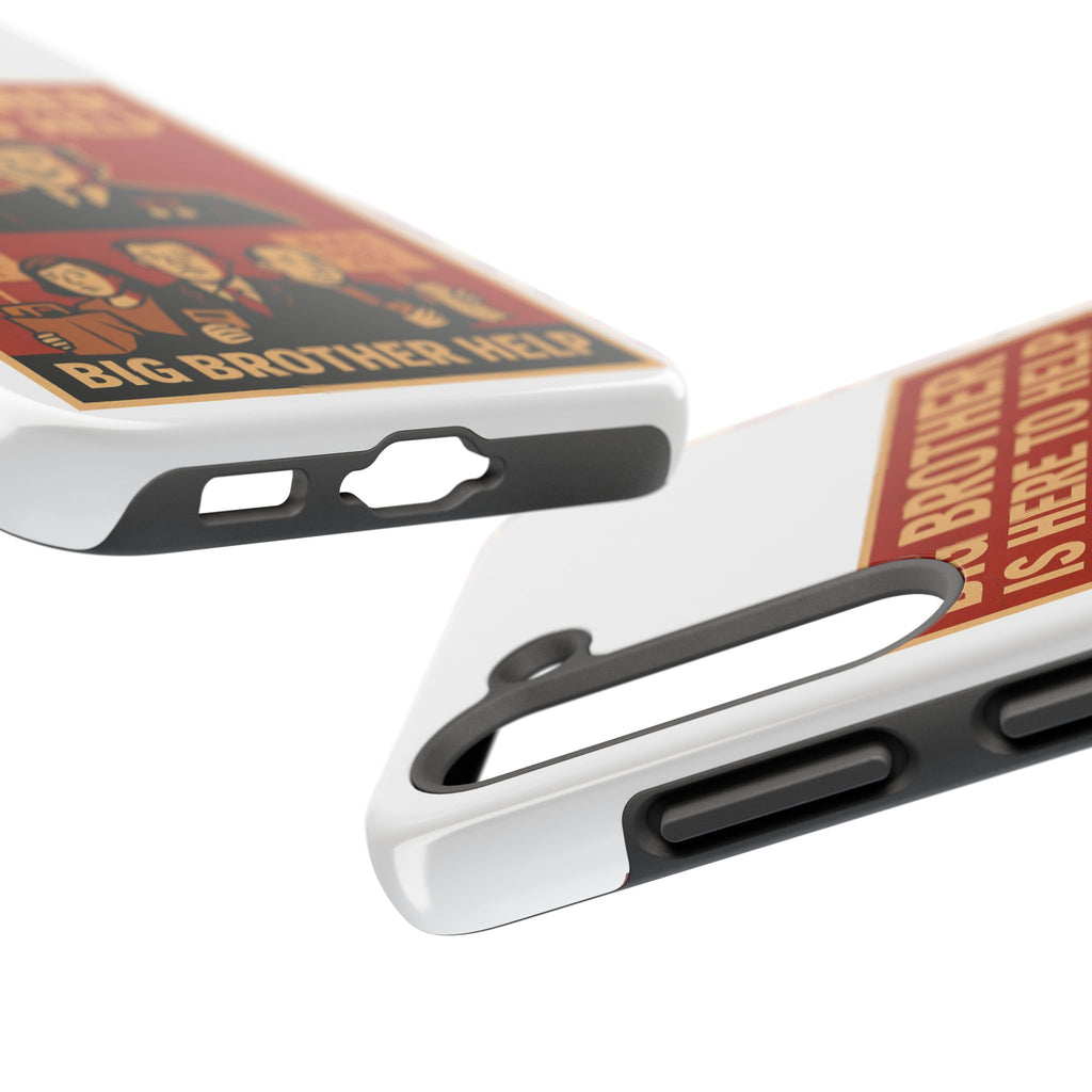 Vintage Big Brother Phone Case, Tough Phone Cases, Retro Tech Accessories, Gift for Sibling, Geeky Gifts, Quirky Phone Cover