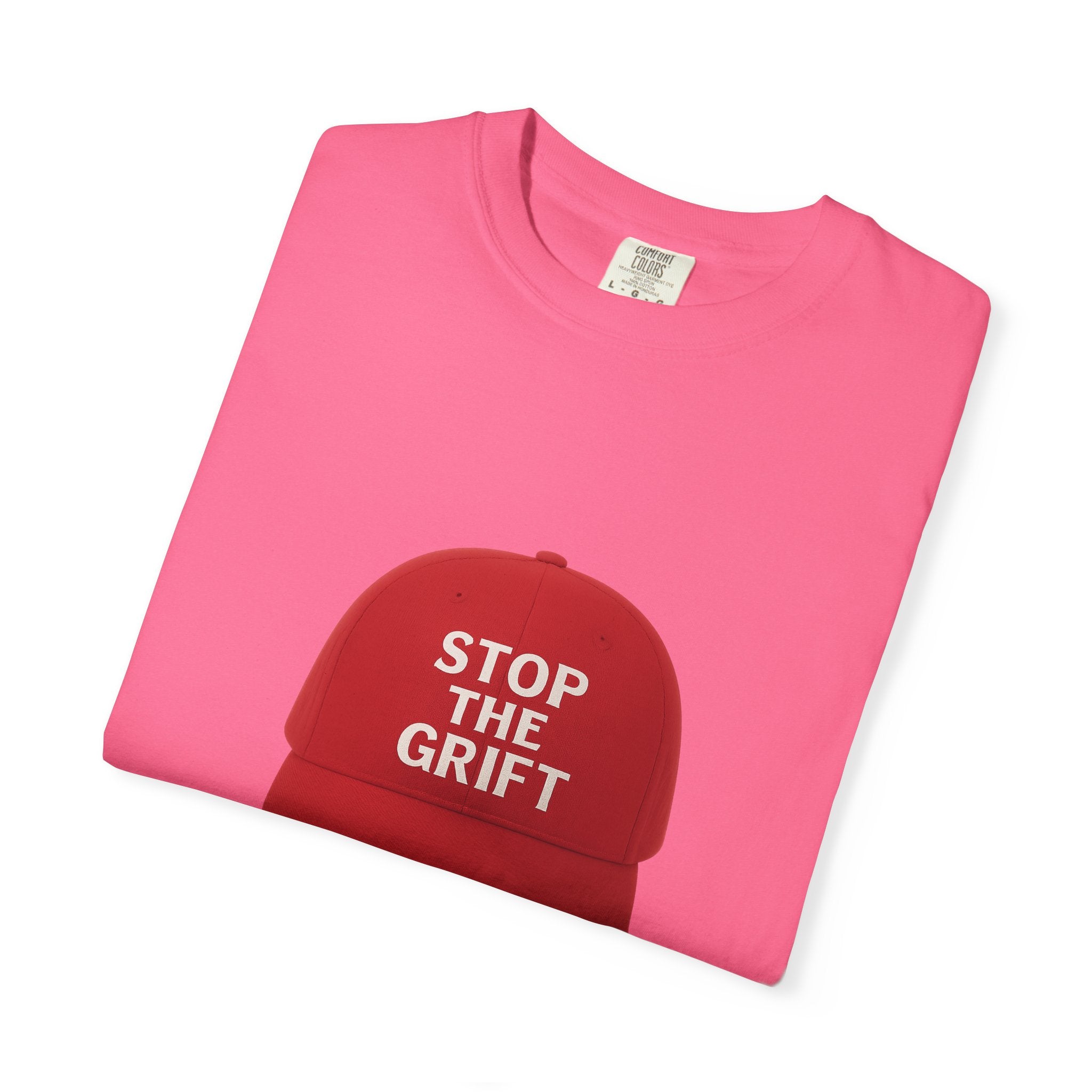 Unisex Garment-Dyed T-shirt with 'STOP THE GRIFT' Design, Casual Tee, Thought-Provoking Shirt, Gift for Activists, Statement Apparel, [...]
