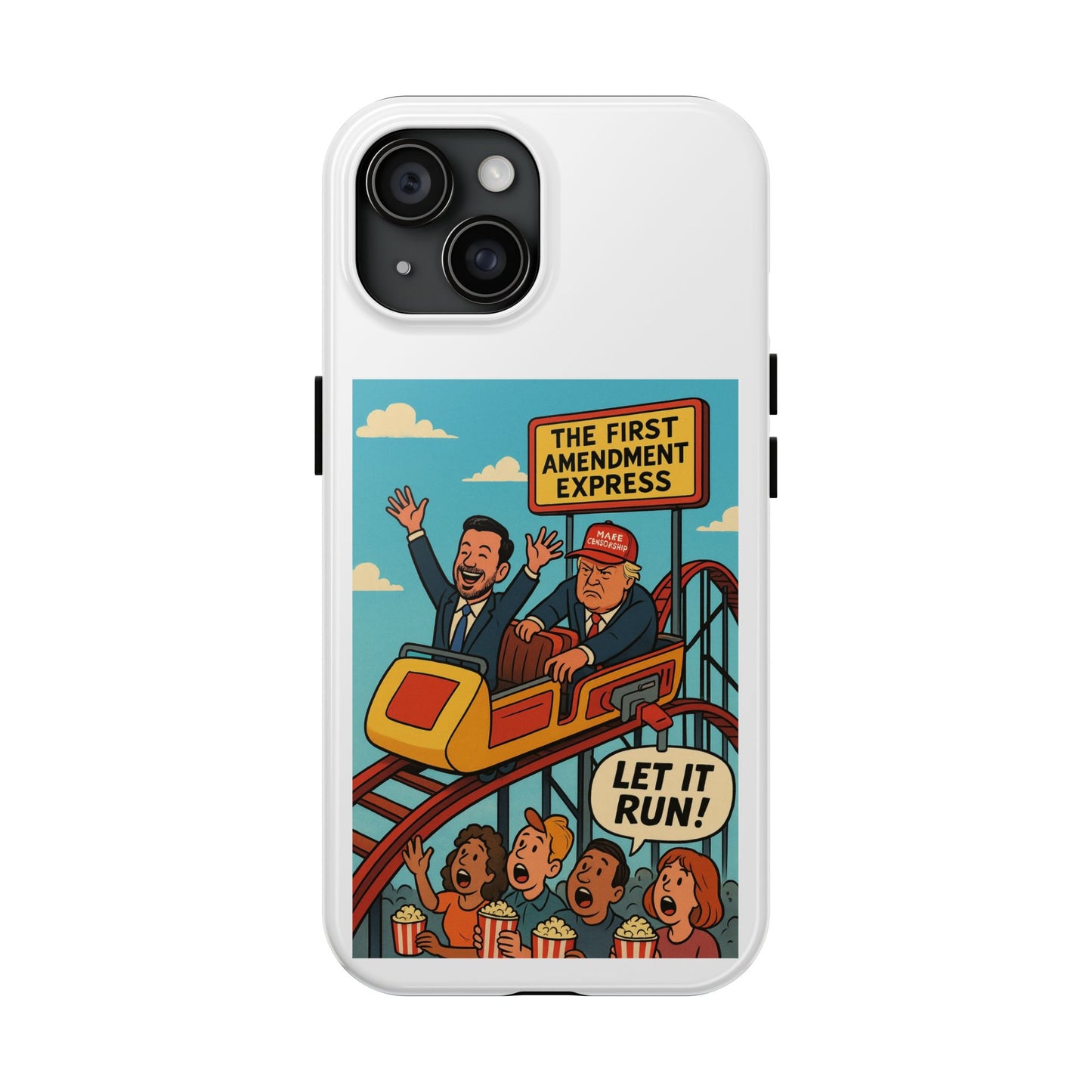 Humorous Roller Coaster Phone Case, Tough Phone Case for Fun-Loving Adults, Gifts for Theme Park Enthusiasts, Unique Tech Accessories, [...]