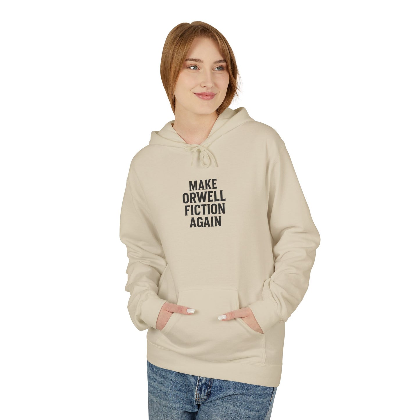 Orwell-Inspired Hoodie: Perfect for Book Lovers, Literary Gifts, Cozy Wear, Dystopian Vibes, Unique Statement Piece