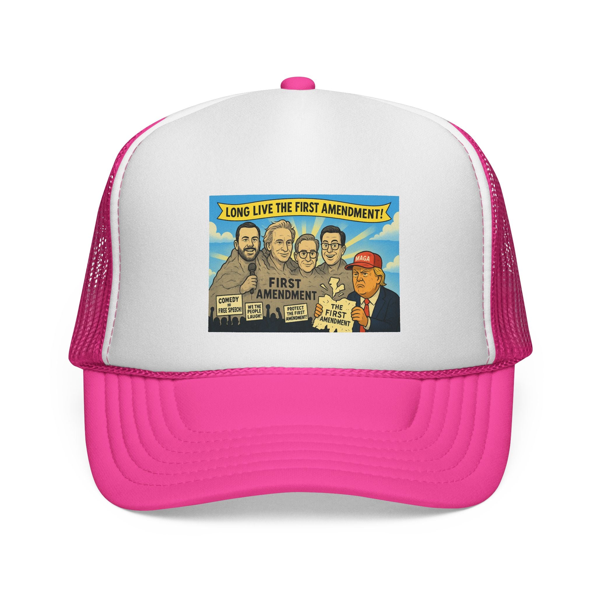 First Amendment Trucker Cap – Fun, Vintage Style Hat for Freedom Lovers, Patriotic Gift, Outdoor Adventures, Unique Conversation Starter