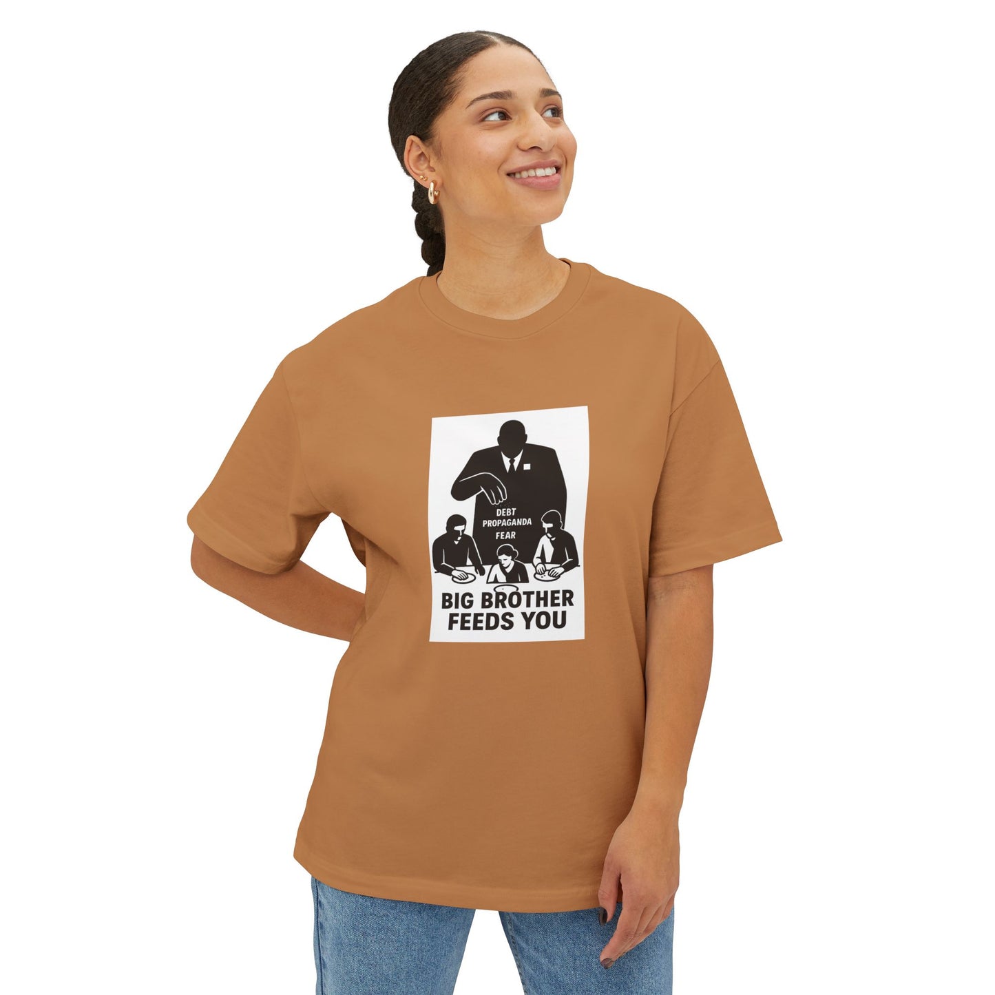 Unisex Oversized Boxy Tee - Fake News Veteran Tee, Casual Graphic T-Shirt, Streetwear, Gift for Friends, Unique Statement Shirt