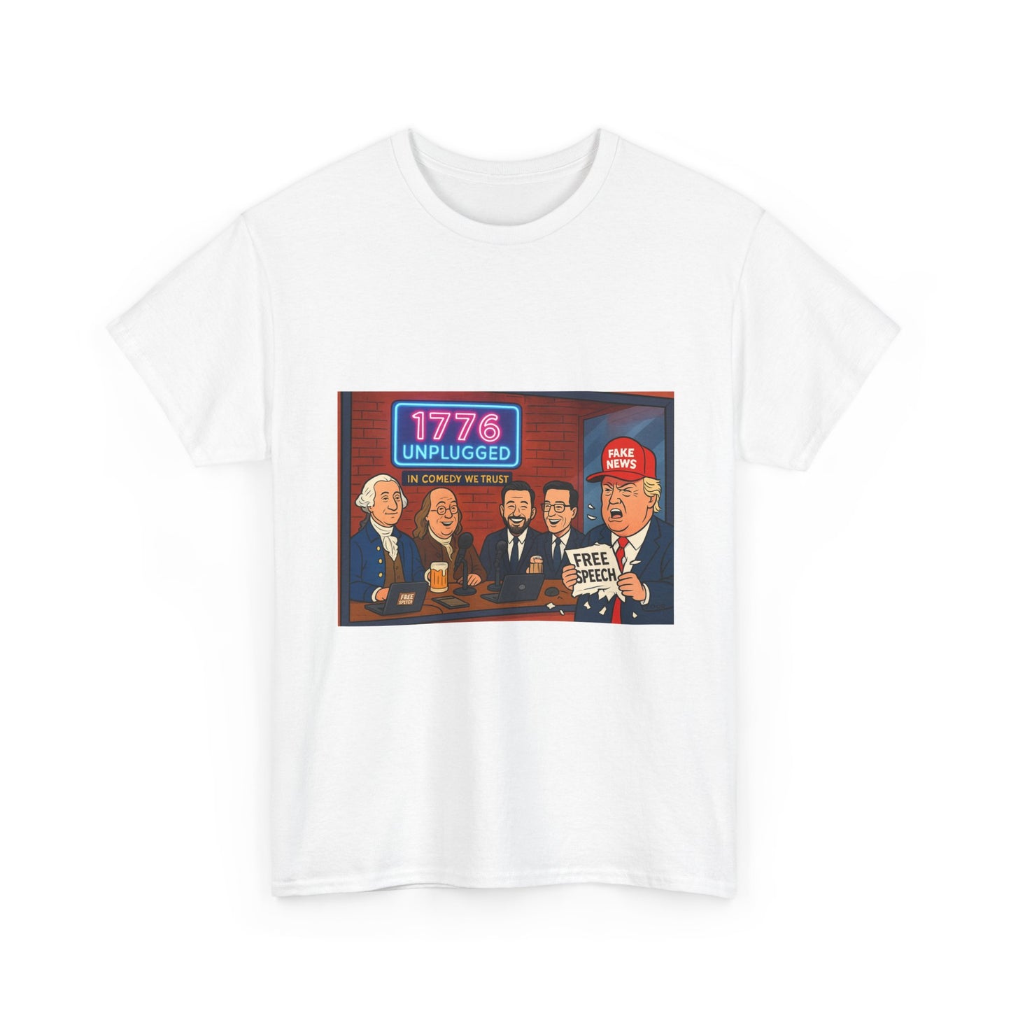 Unisex Political Humor Tee, 1776 Unplugged Graphic Shirt for Freedom Lovers, Fun Gift for Birthdays, Casual Wear, Election Season