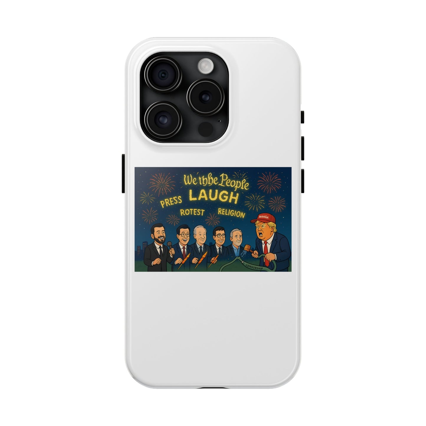 Bold Cancellation Tough Phone Cases, Political Statement Case, Funny Protest Case, Gift for Activists, Unique Phone Cover