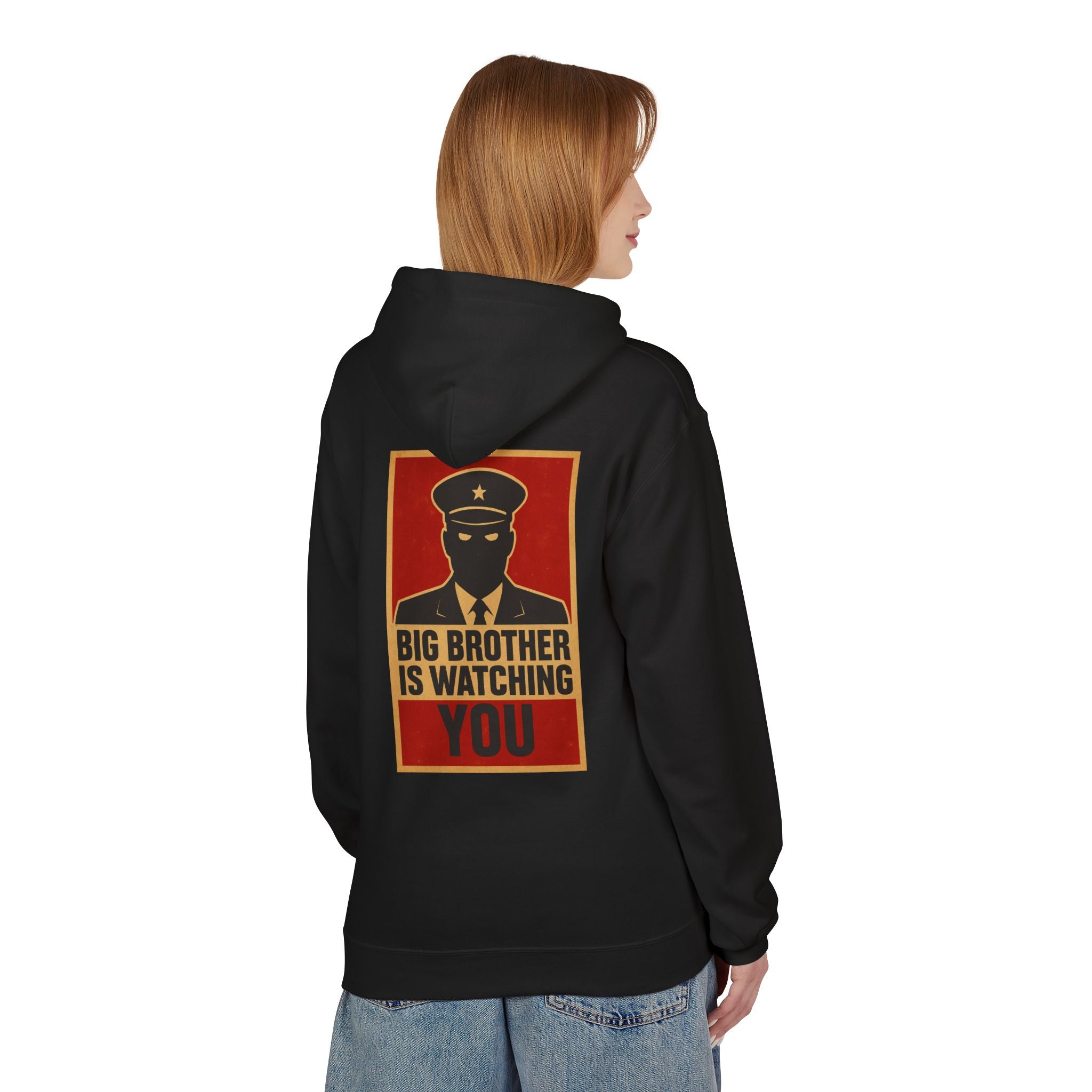 Big Brother Is Watching You Hoodie - Unisex Fleece Sweatshirt, Cozy Gift for Fans of Dystopian Literature, Statement Apparel