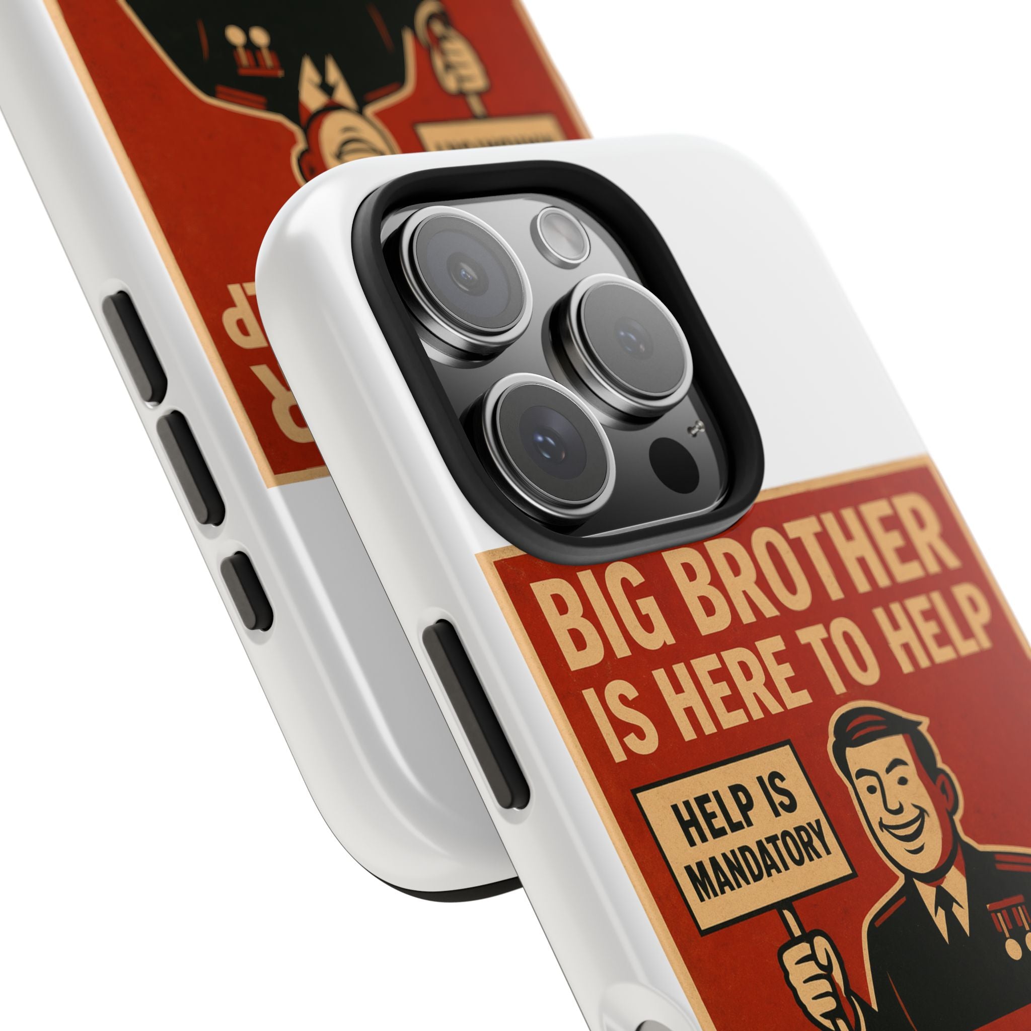 Vintage Big Brother Phone Case, Tough Phone Cases, Retro Tech Accessories, Gift for Sibling, Geeky Gifts, Quirky Phone Cover