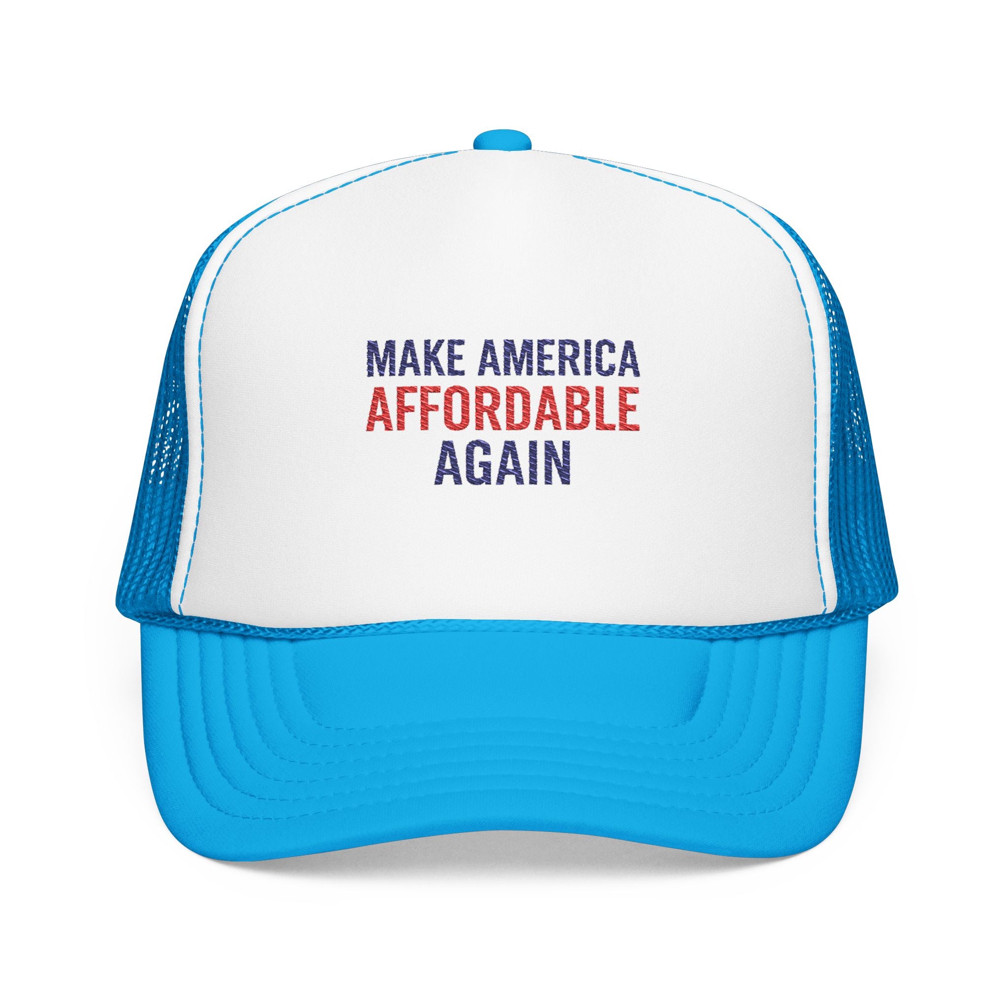 Embroidered Foam Trucker Hat - Make America Affordable Again, Adjustable Hat, Outdoor Fashion, Gift for Friends, Political Statement [...]