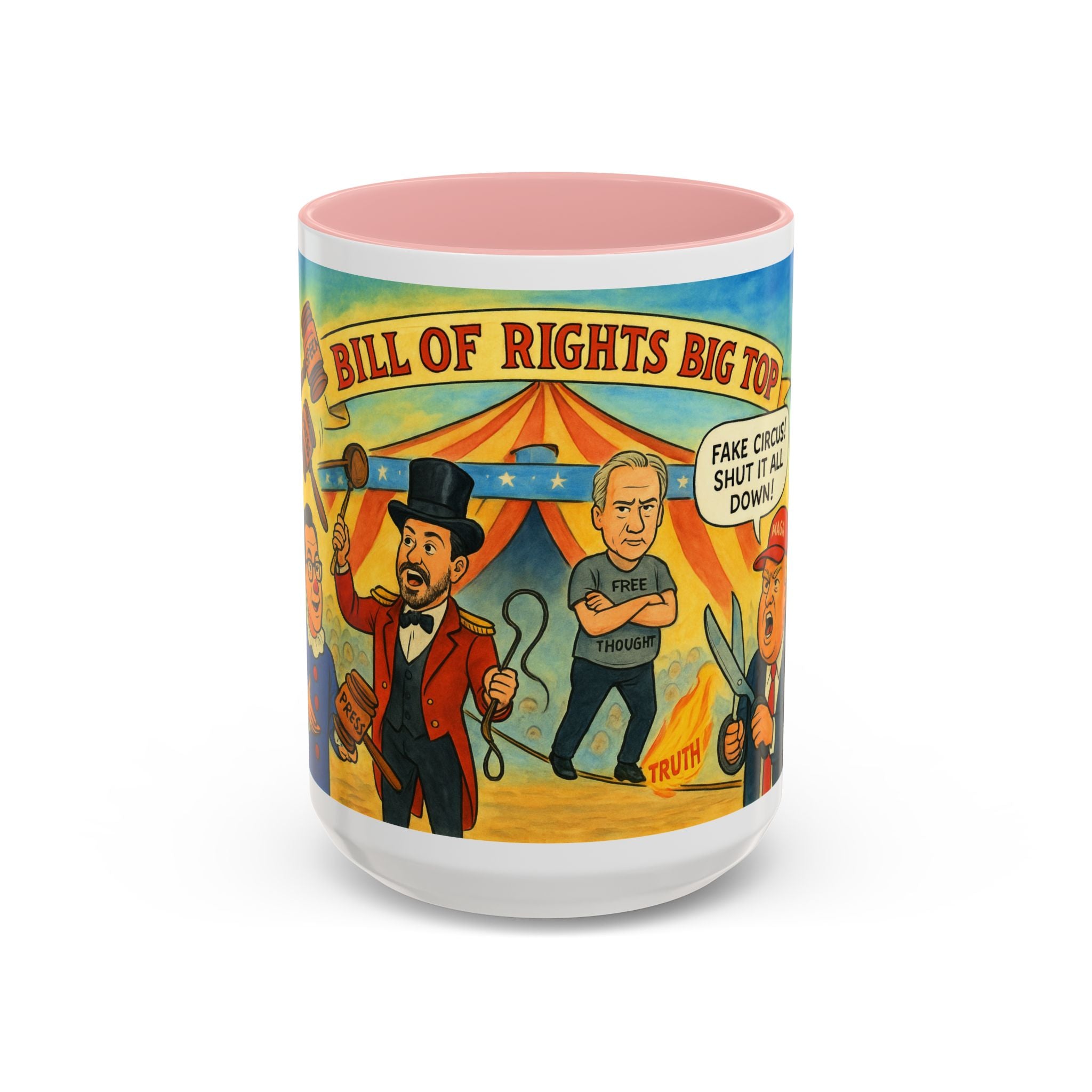 Political Statement Coffee Mug with Fun Design for Activists, Great Gift for Birthdays, Holidays, Office Humor, Collectors