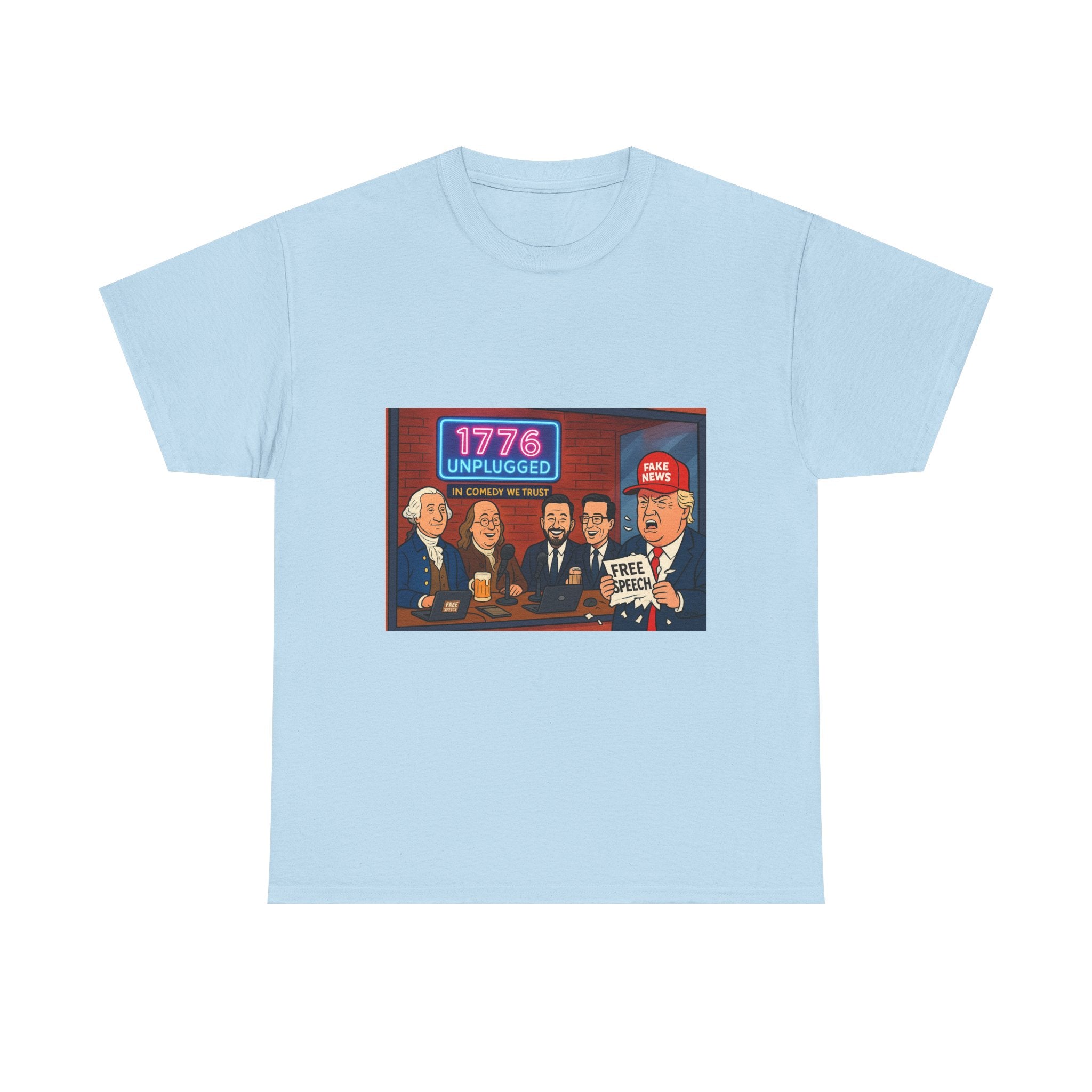 Unisex Political Humor Tee, 1776 Unplugged Graphic Shirt for Freedom Lovers, Fun Gift for Birthdays, Casual Wear, Election Season