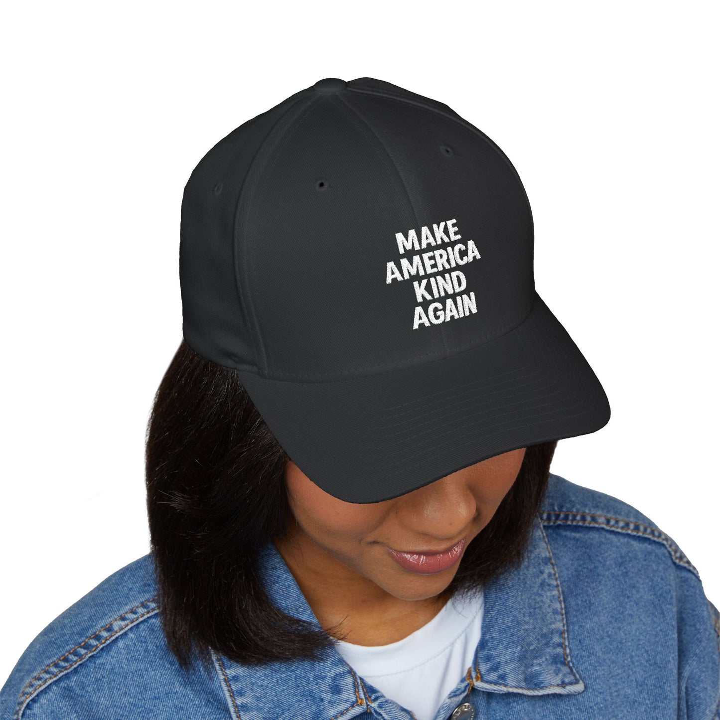 Embroidered Cap, Make America Kind Again Hat, Casual Summer Accessory, Gift for Friends, Adjustable Baseball Cap