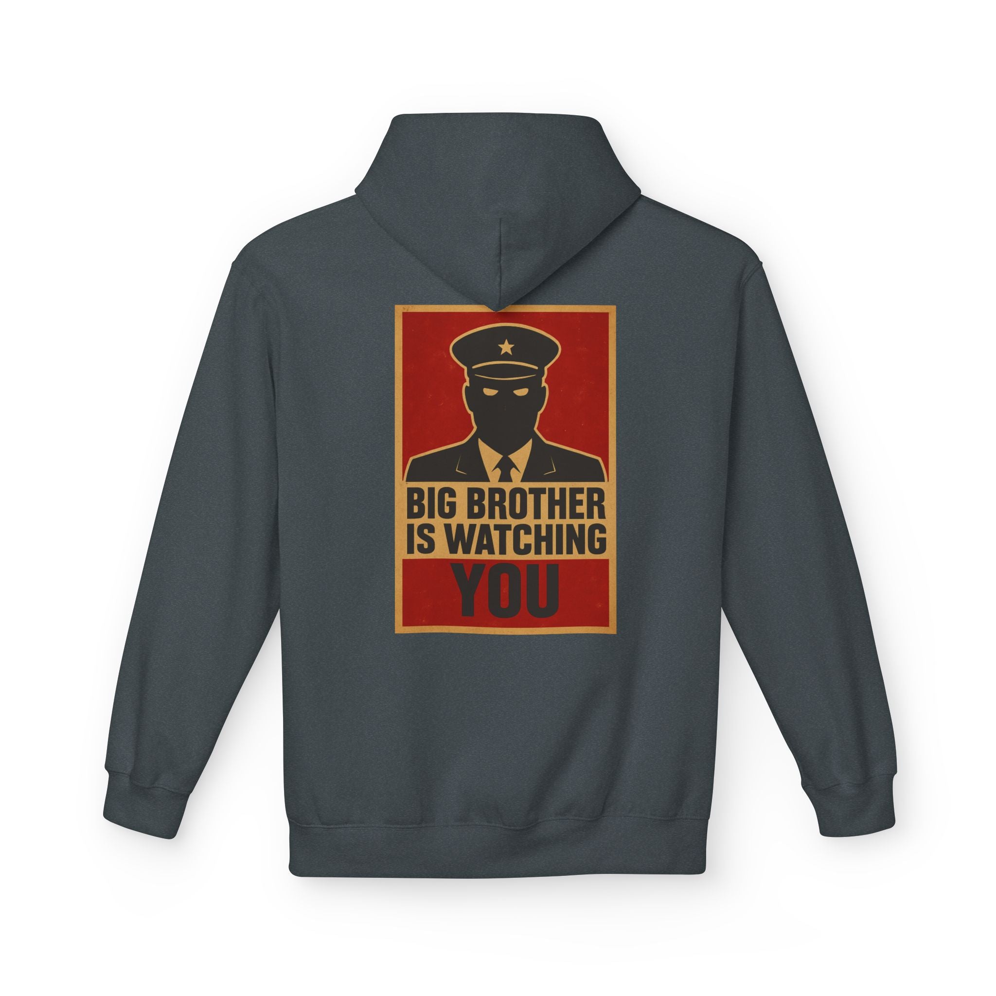 Big Brother Is Watching You Hoodie - Unisex Fleece Sweatshirt, Cozy Gift for Fans of Dystopian Literature, Statement Apparel
