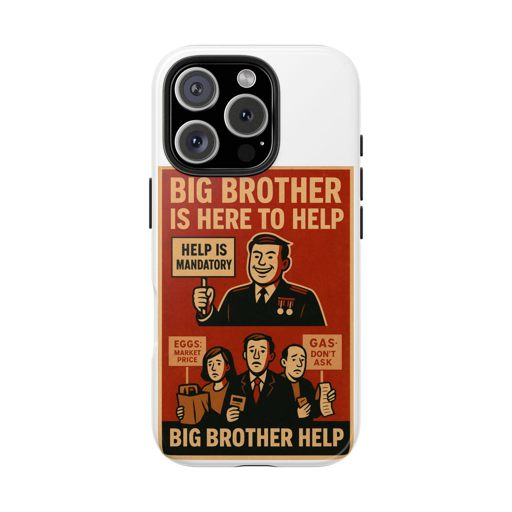 Vintage Big Brother Phone Case, Tough Phone Cases, Retro Tech Accessories, Gift for Sibling, Geeky Gifts, Quirky Phone Cover