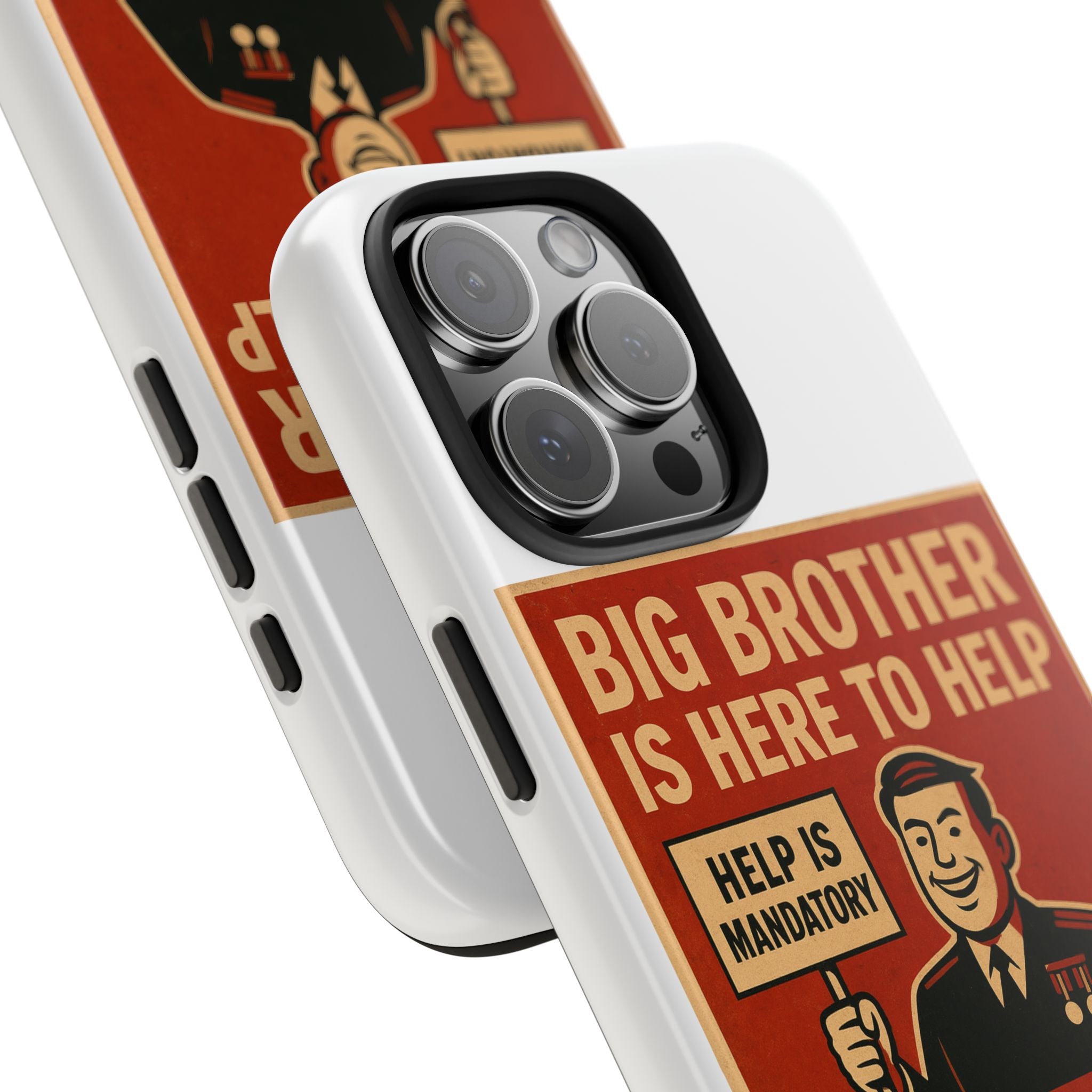 Vintage Big Brother Phone Case, Tough Phone Cases, Retro Tech Accessories, Gift for Sibling, Geeky Gifts, Quirky Phone Cover