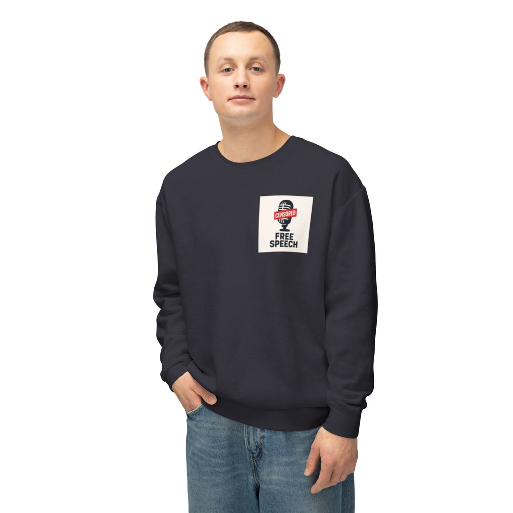 Trump-Inspired Unisex Lightweight Crewneck Sweatshirt, Funny Gift for Dad, Graphic Sweatshirt, Casual Wear, Political Apparel