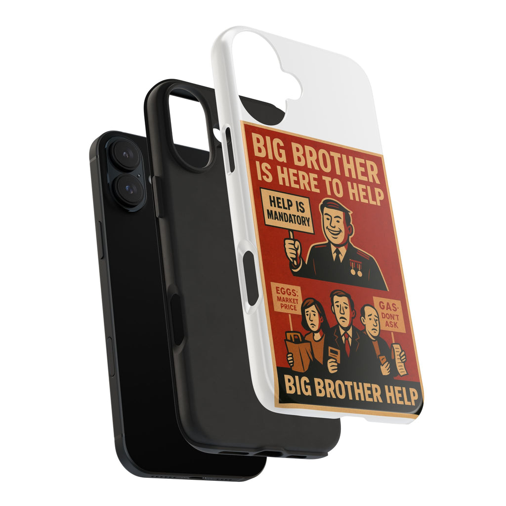 Vintage Big Brother Phone Case, Tough Phone Cases, Retro Tech Accessories, Gift for Sibling, Geeky Gifts, Quirky Phone Cover