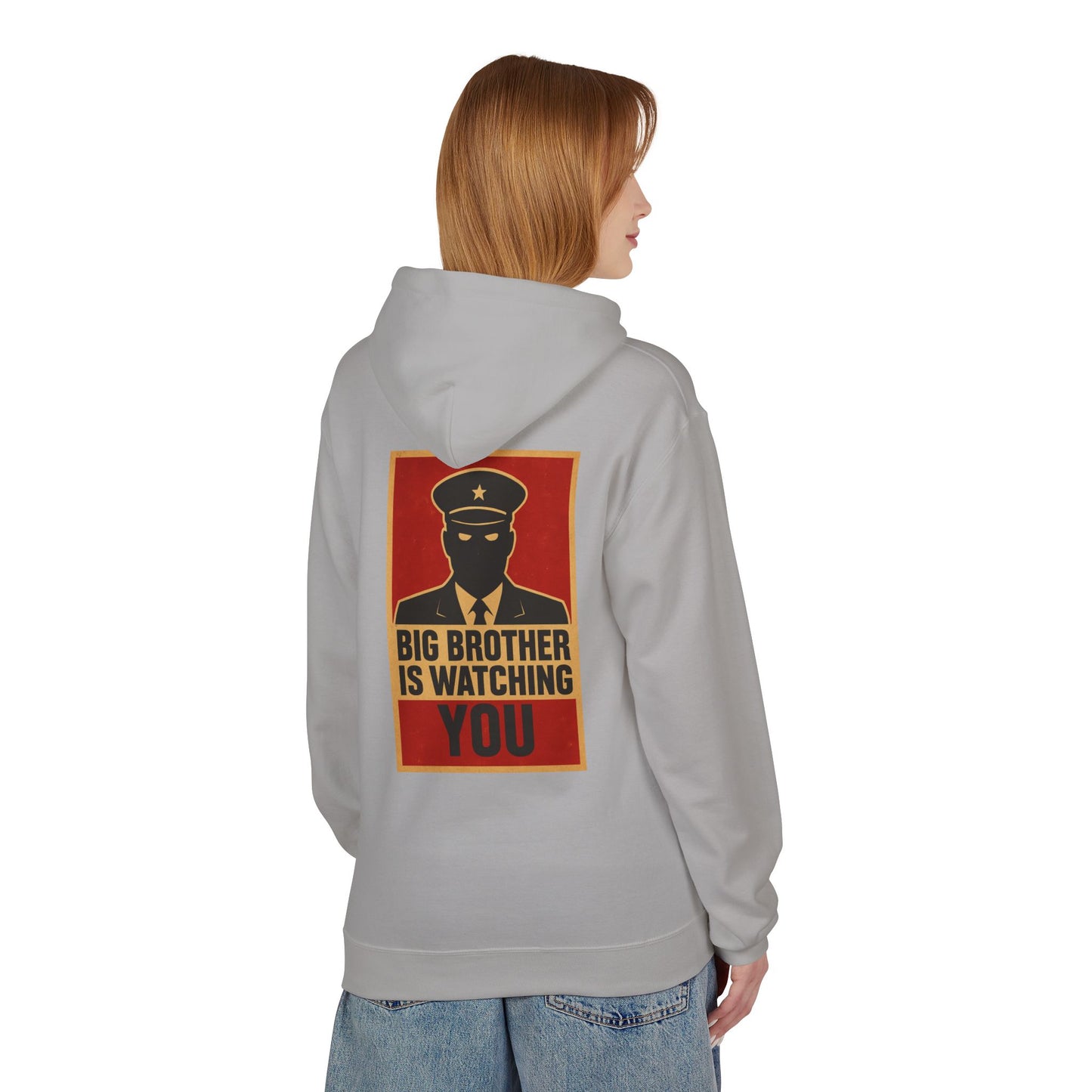 Big Brother Is Watching You Hoodie - Unisex Fleece Sweatshirt, Cozy Gift for Fans of Dystopian Literature, Statement Apparel