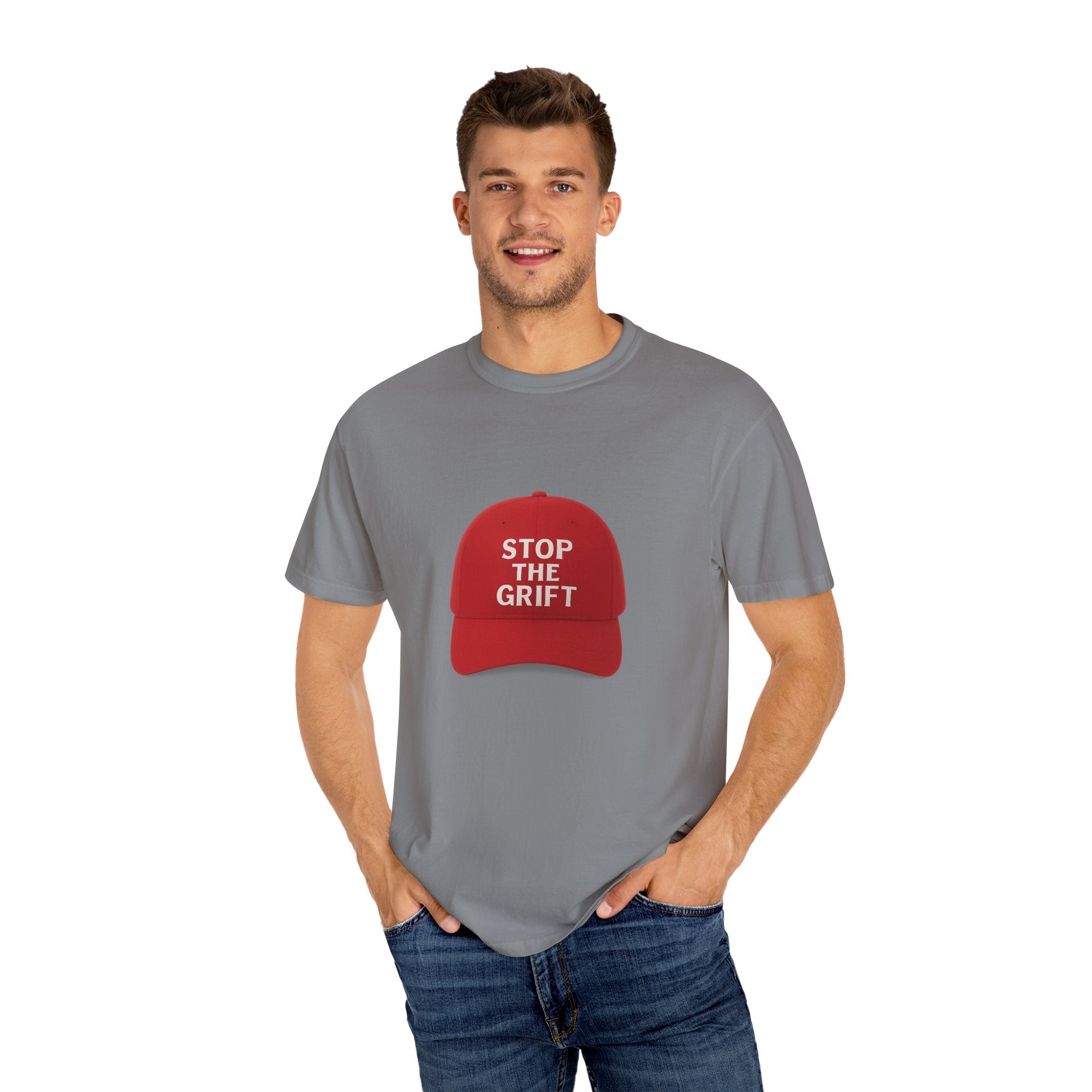Unisex Garment-Dyed T-shirt with 'STOP THE GRIFT' Design, Casual Tee, Thought-Provoking Shirt, Gift for Activists, Statement Apparel, [...]