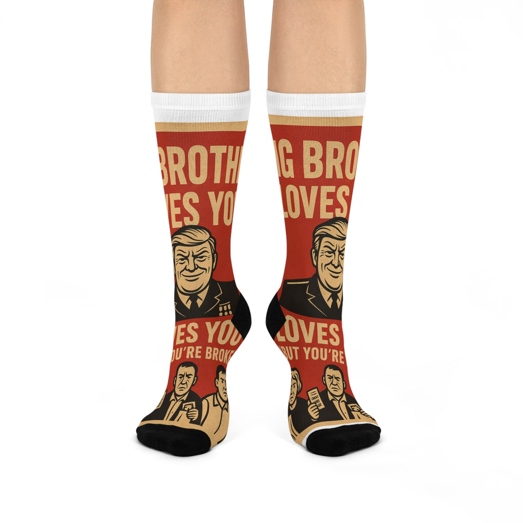 Freedom of Expression Cushioned Crew Socks | Comfy Socks for Creative Minds, Unique Gift for Artists, Freedom Theme, Political Socks, [...]