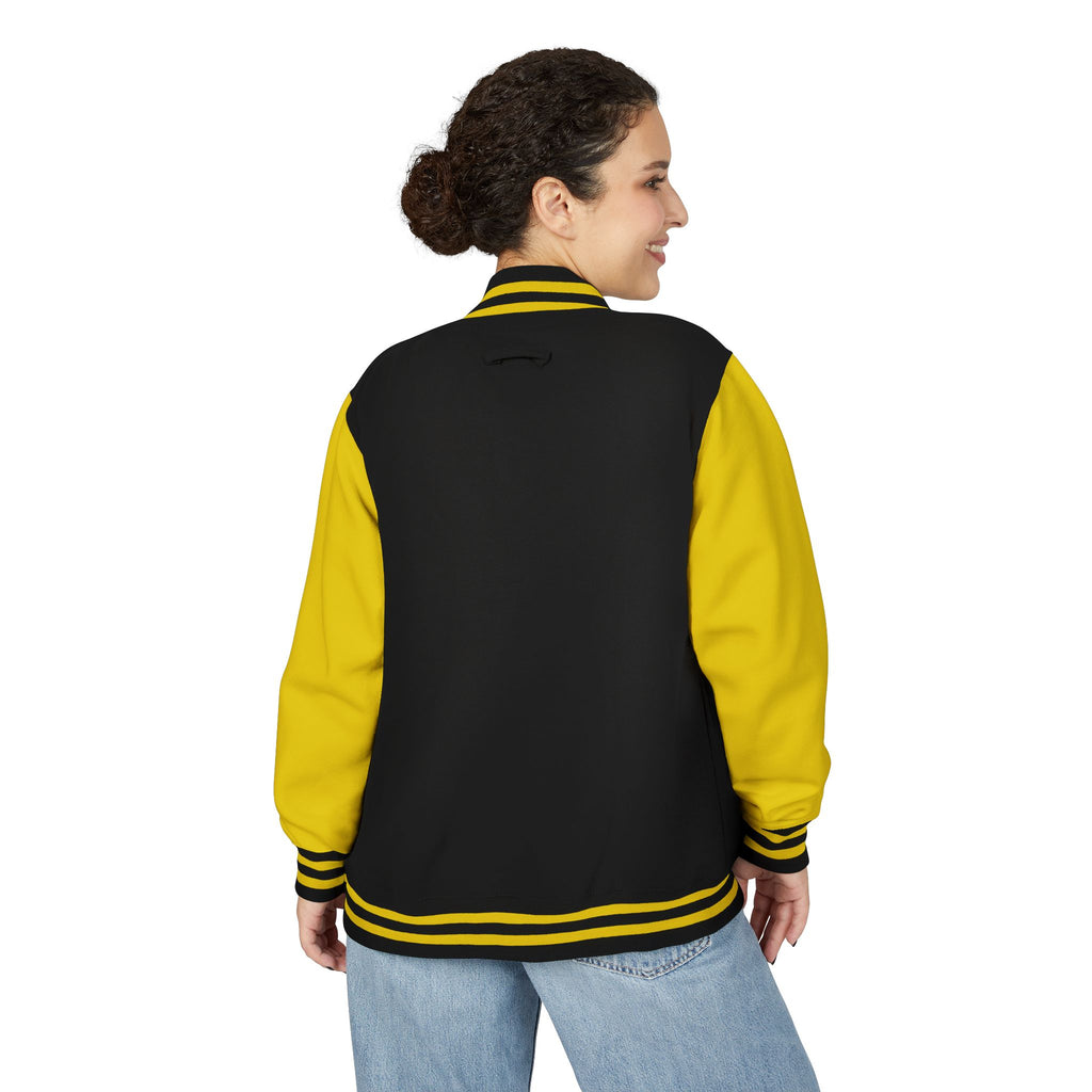 Unisex Heavyweight Letterman Jacket: Retro Style, Cozy Layer, Perfect for Game Day, Gift for Sports Fans, Streetwear Essentials